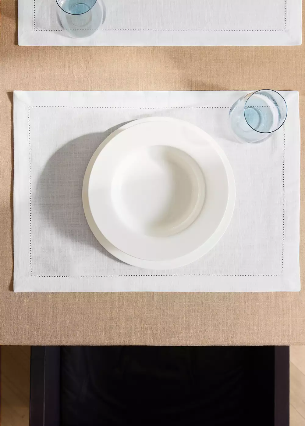 Sets de table en coton rayures ajourés, MANGO HOME