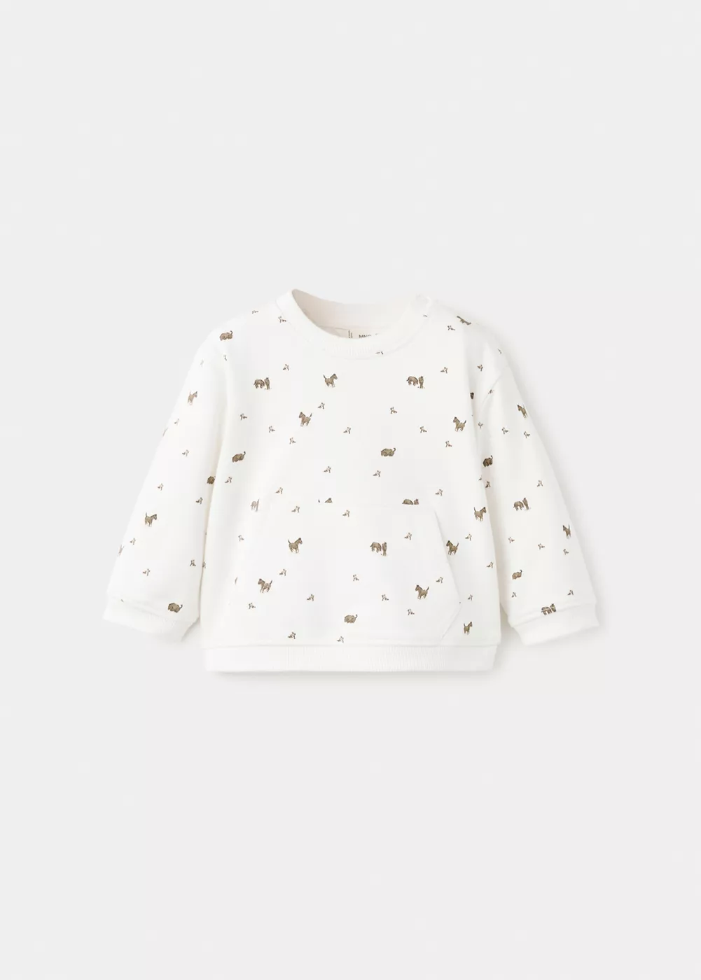 Sweat-shirt coton imprimé, MANGO BABY