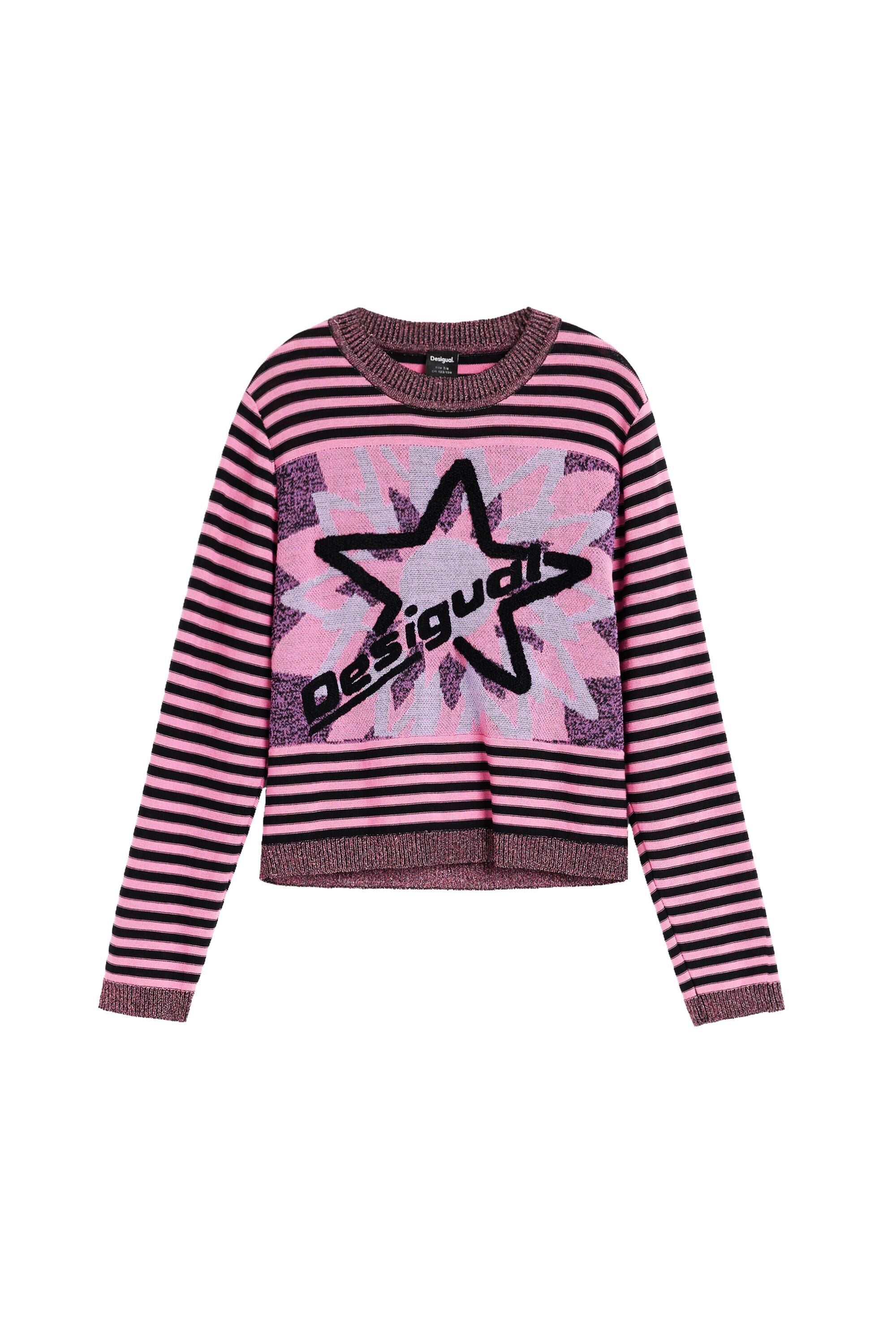 Pull à rayures avec étoile, DESIGUAL