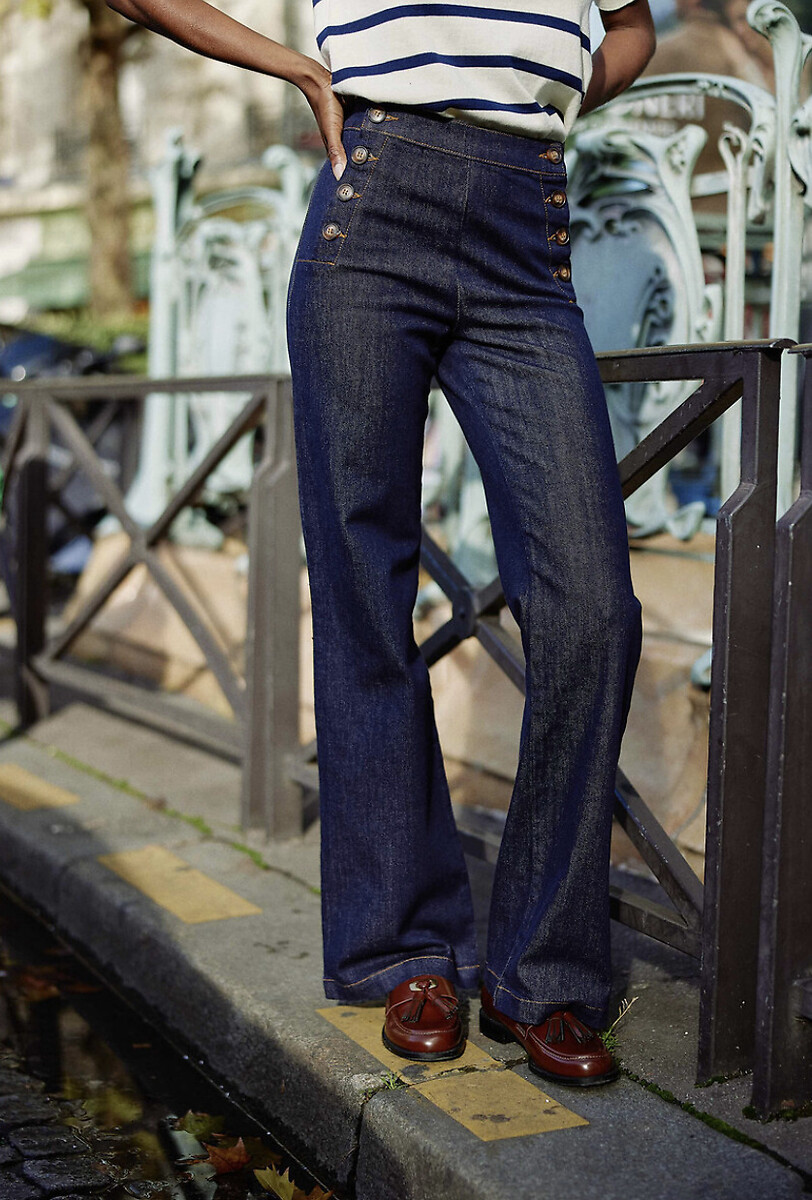 Wijde jeans in matrozenstijl, Paula, LA PETITE ETOILE