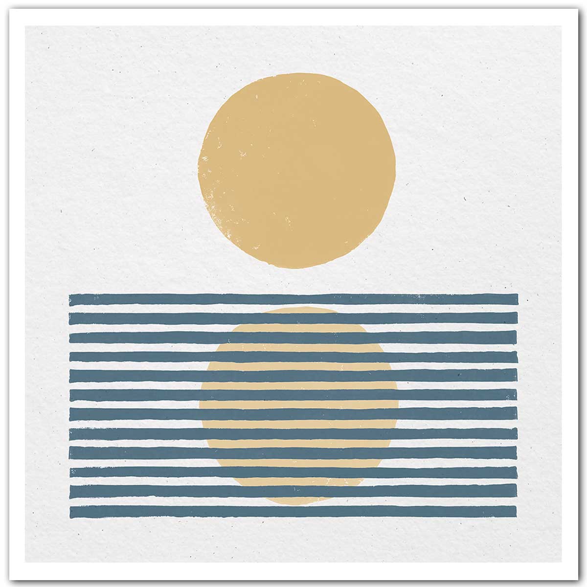 Poster Rayures bleues d'été, HEXOA