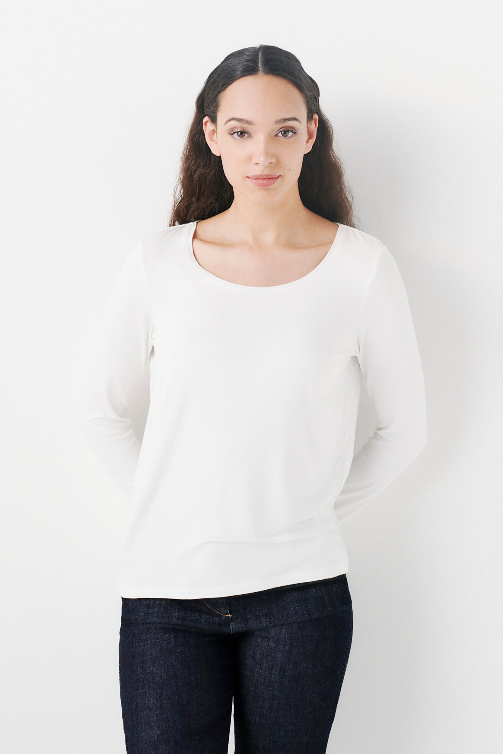 T-shirt ajusté col rond TBASICO, CAROLL