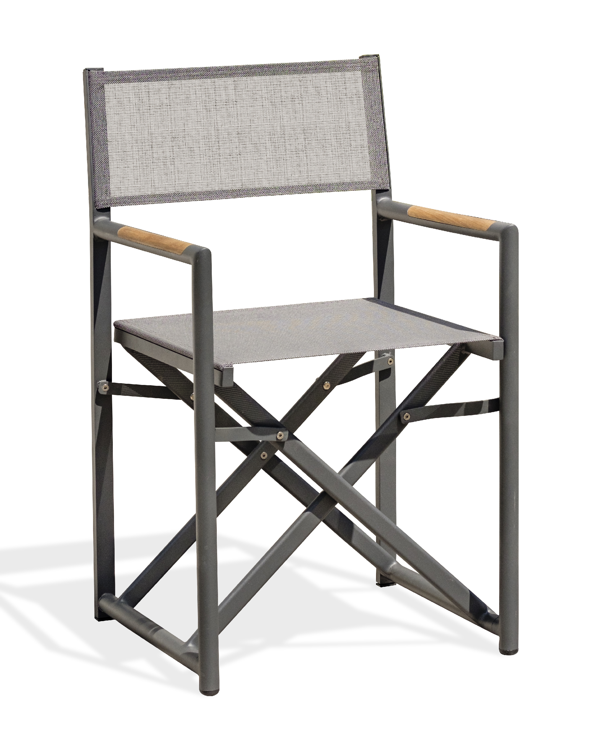 Fauteuil de jardin en toile plastifiée et aluminium HONFLEUR, DCB GARDEN