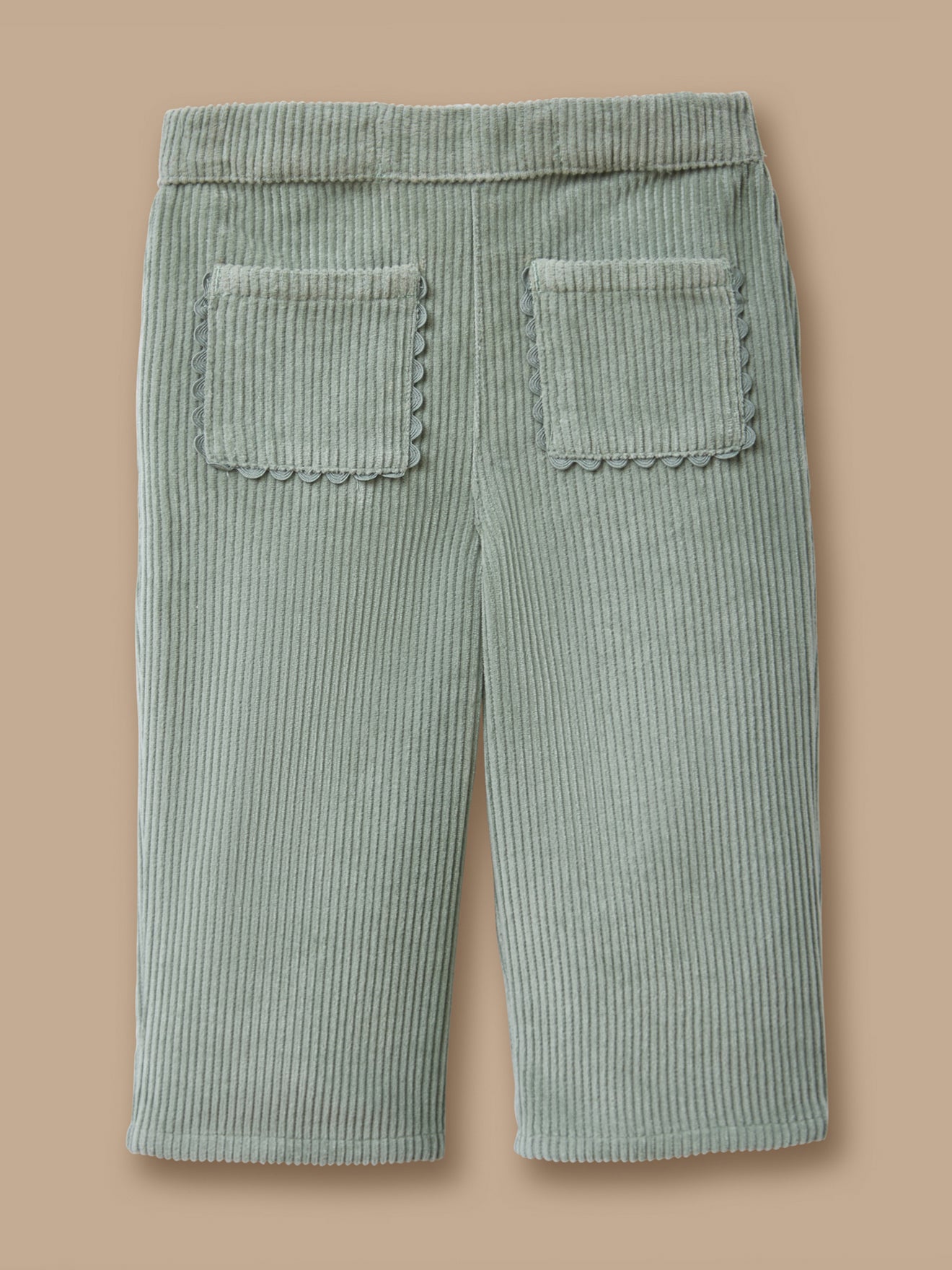 Pantalon en velours festonné, CYRILLUS