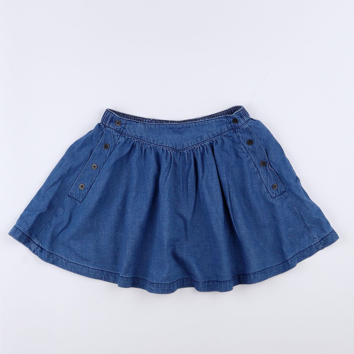 Jupe Fille Cyrillus Taille 7 Ans - Rose, 100% Coton, Style évasé - Occasion Très Bon état