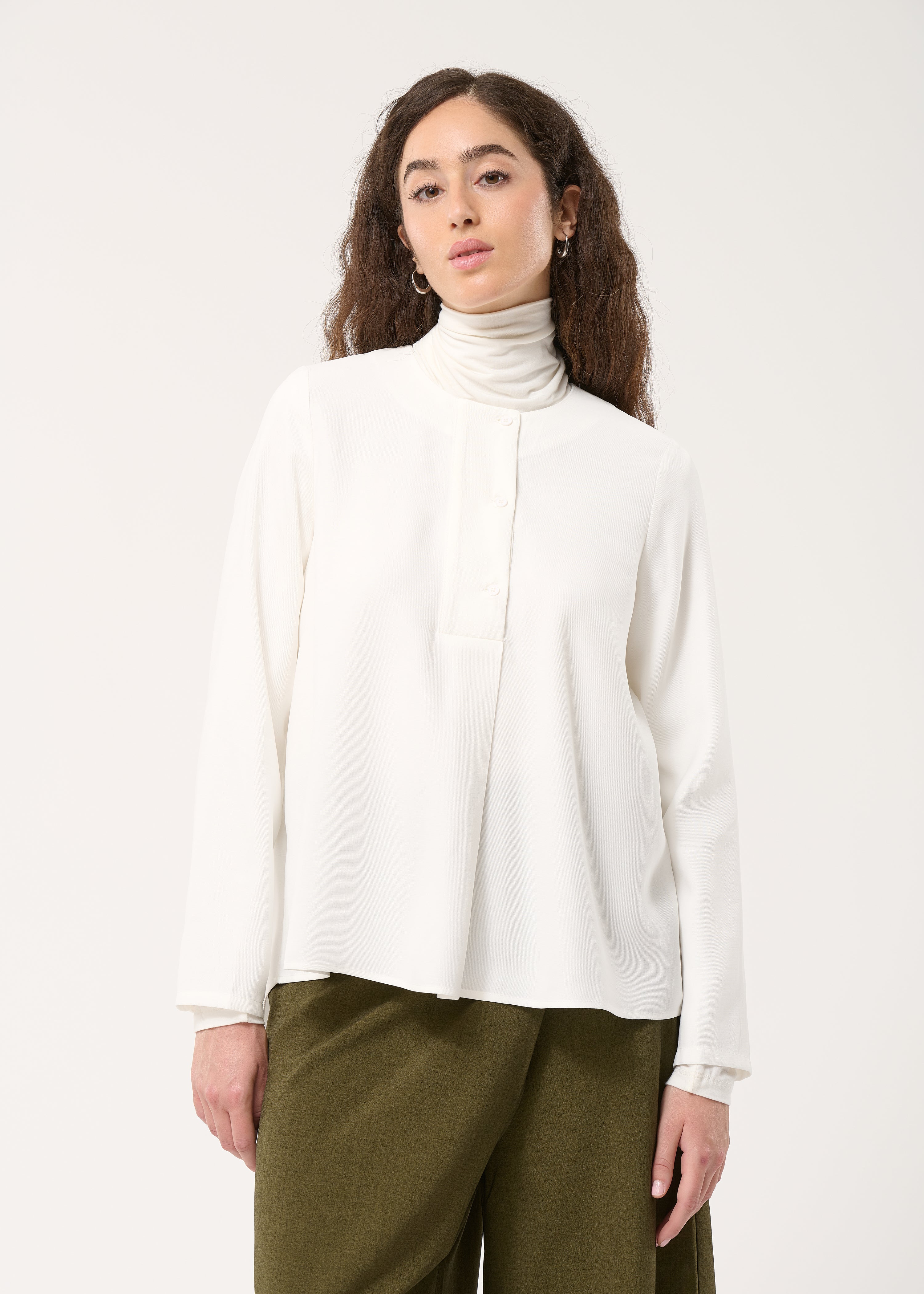 Blouse manches longues col rond, HUMILITY