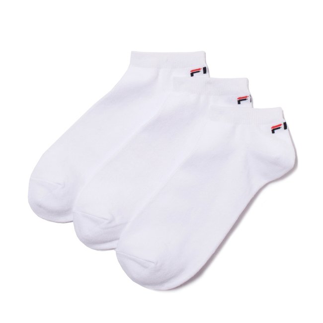 Pack of 3 Pairs of Socks, white + white + white, FILA