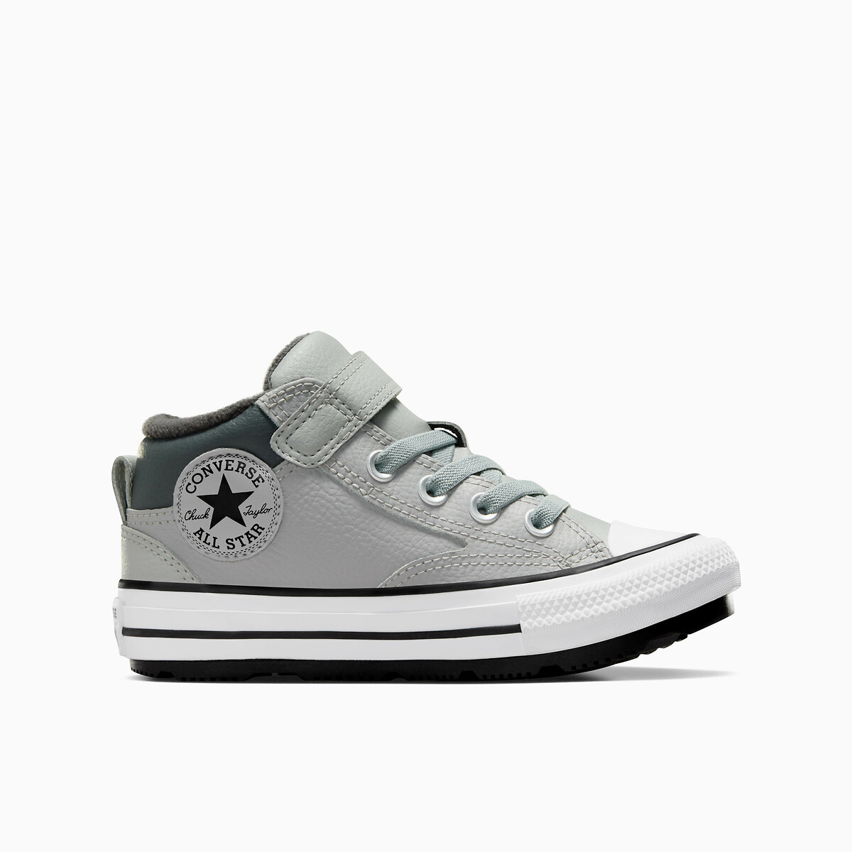 Kids malden street mid counter climate trainers in leather grey Converse La Redoute