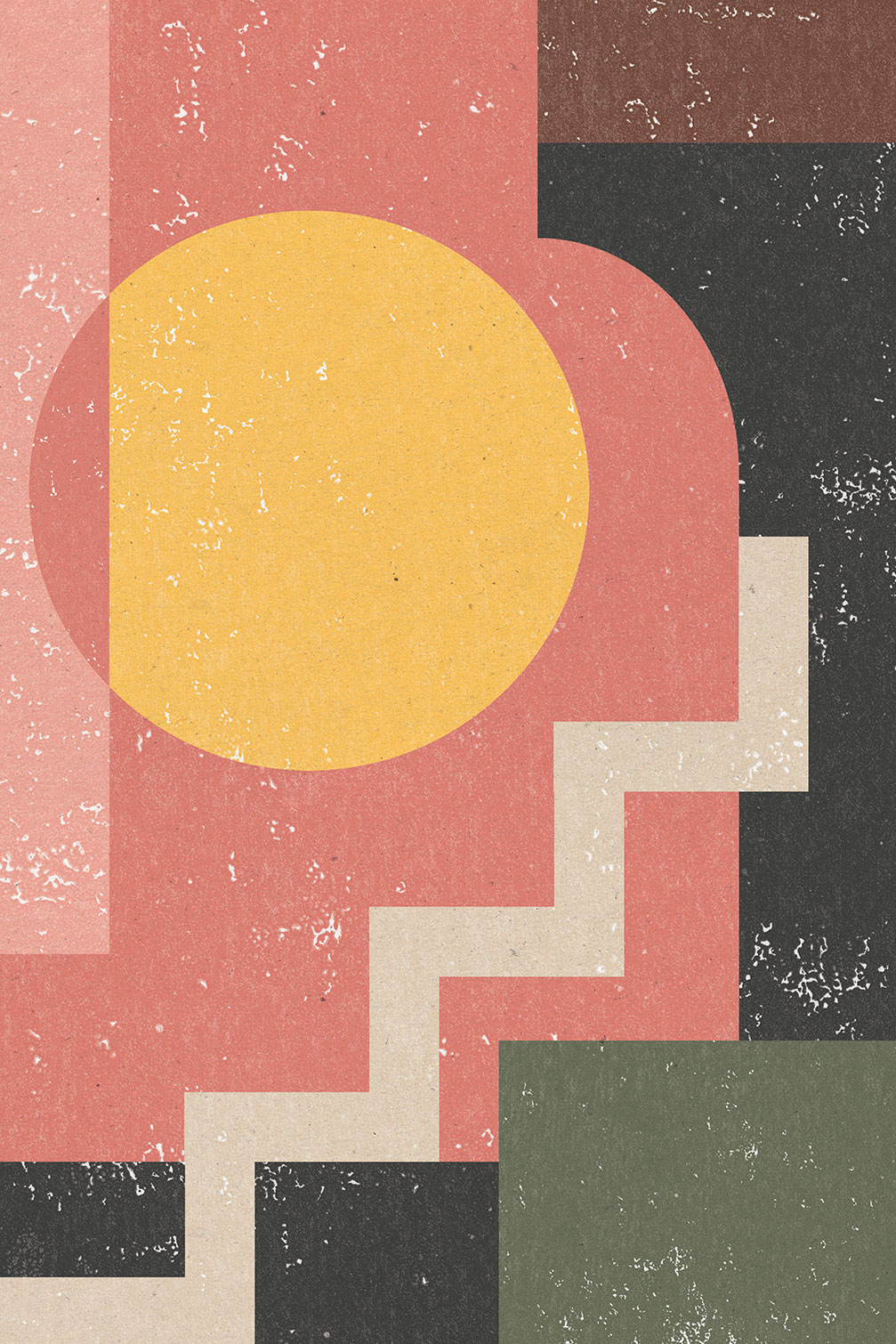 Tableau sun stairs, HEXOA