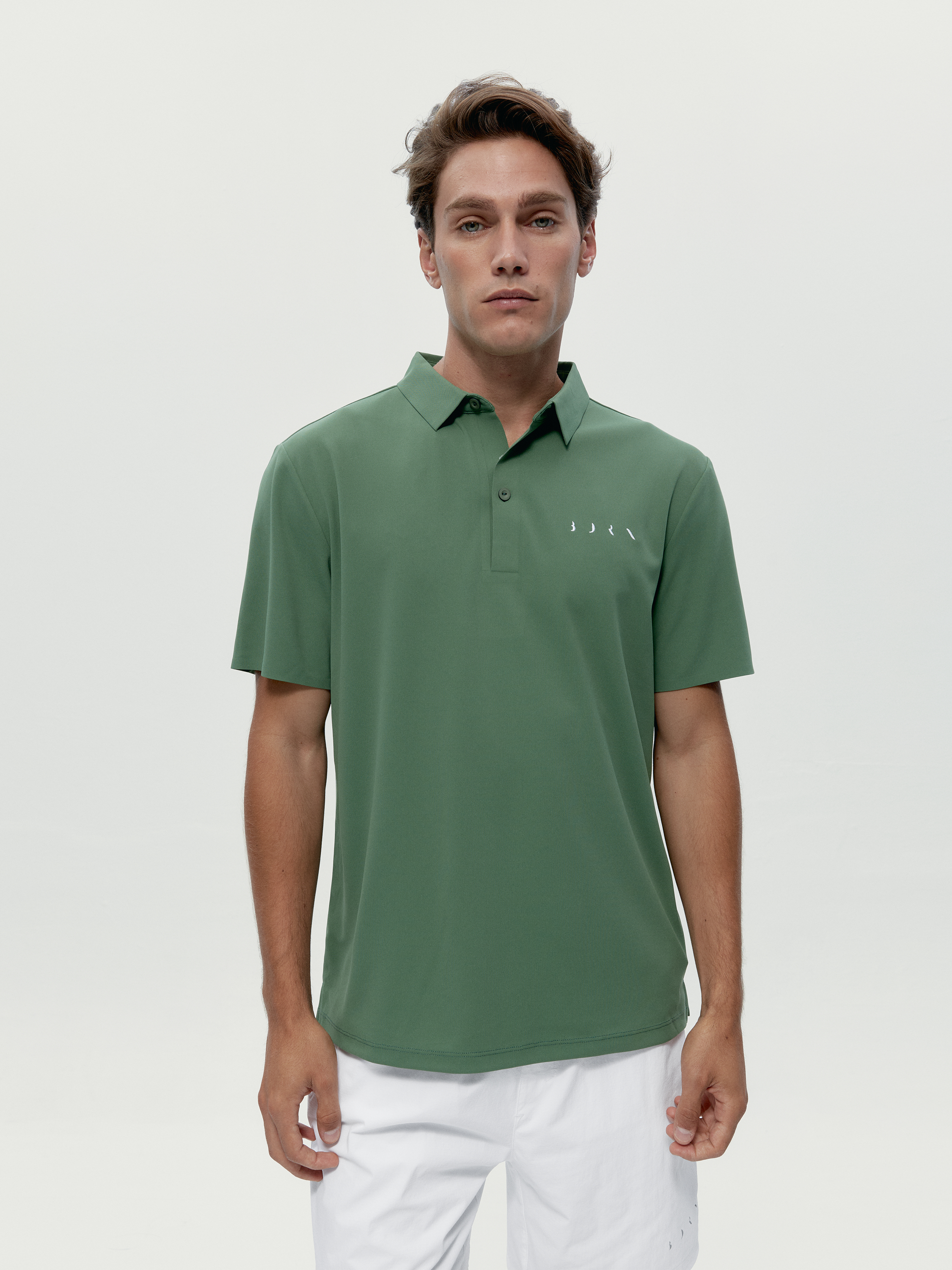 T-shirt de sport homme Burma Manches courtes col polo finition thermosoudée, BORN