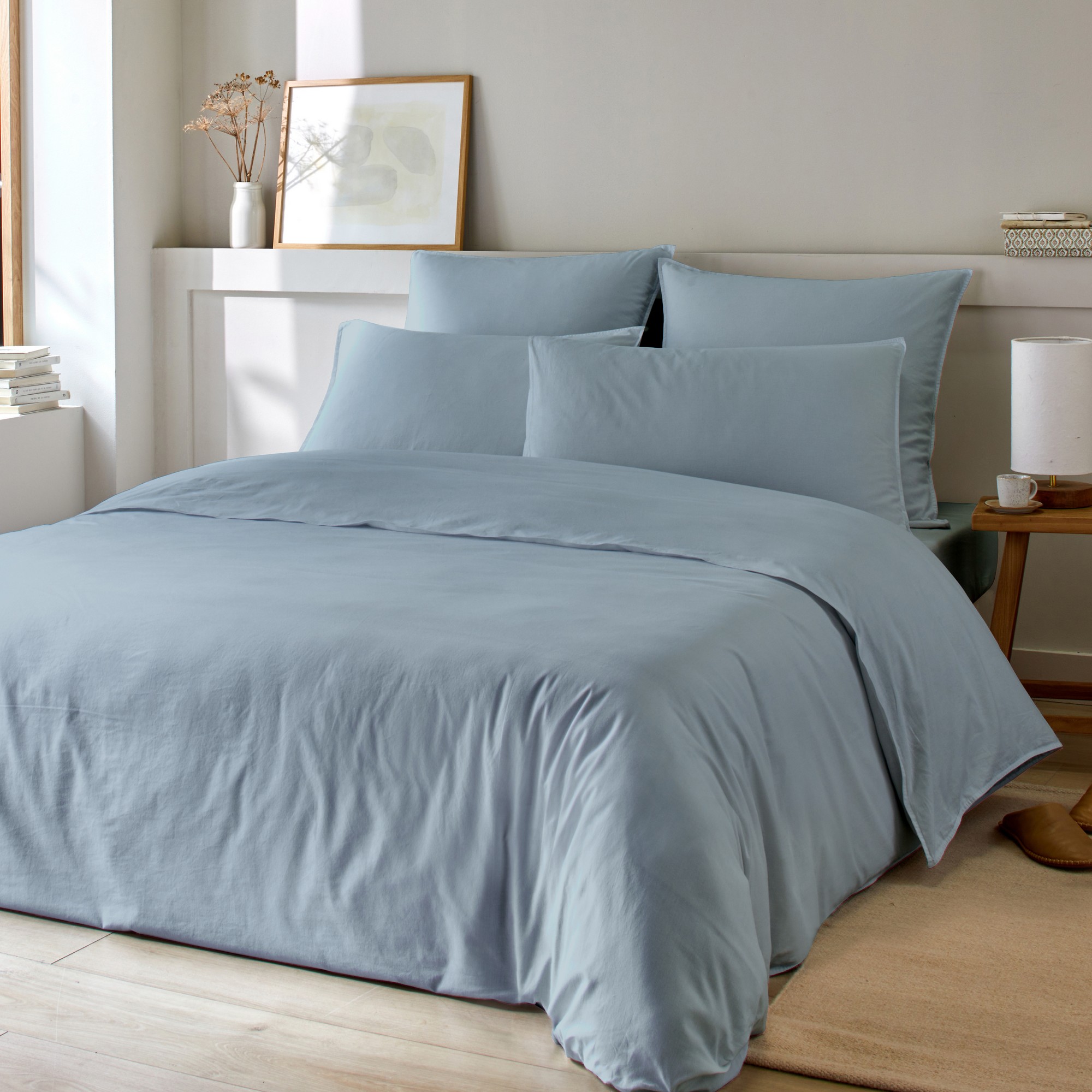 Parure de lit - Housse de couette et taie Bambou Coton, EDEN