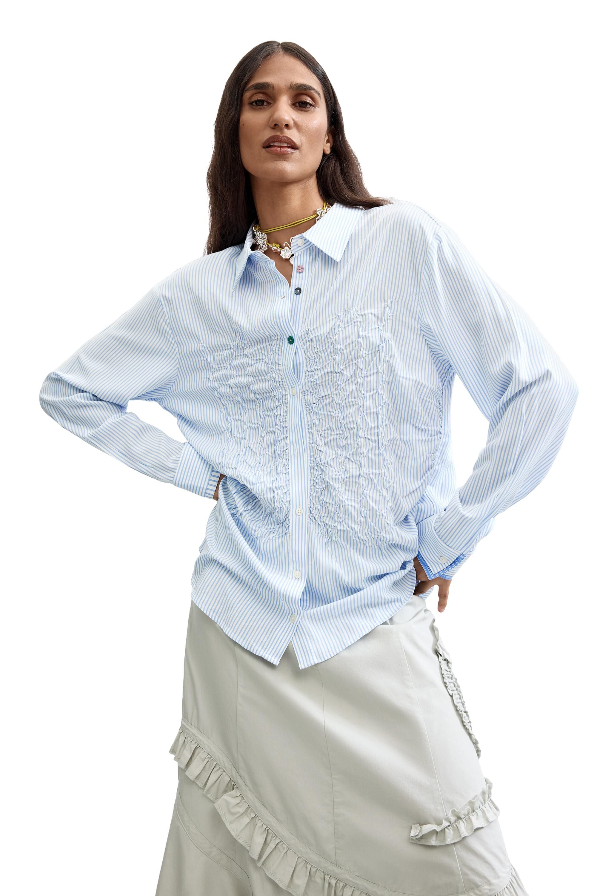 Chemise longue à rayures, DESIGUAL