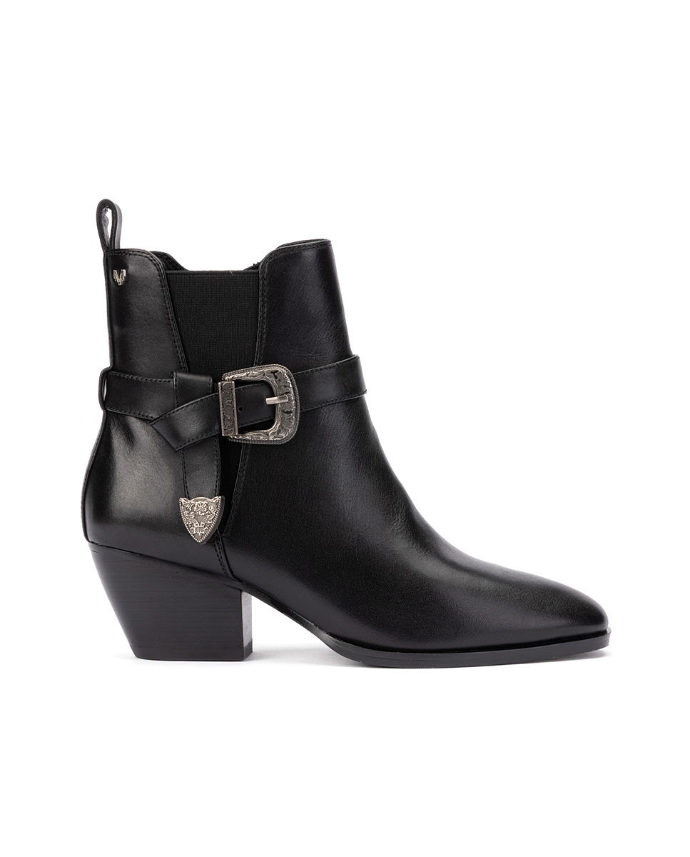 Bottines à talon cuir Jeanne, MARTINELLI
