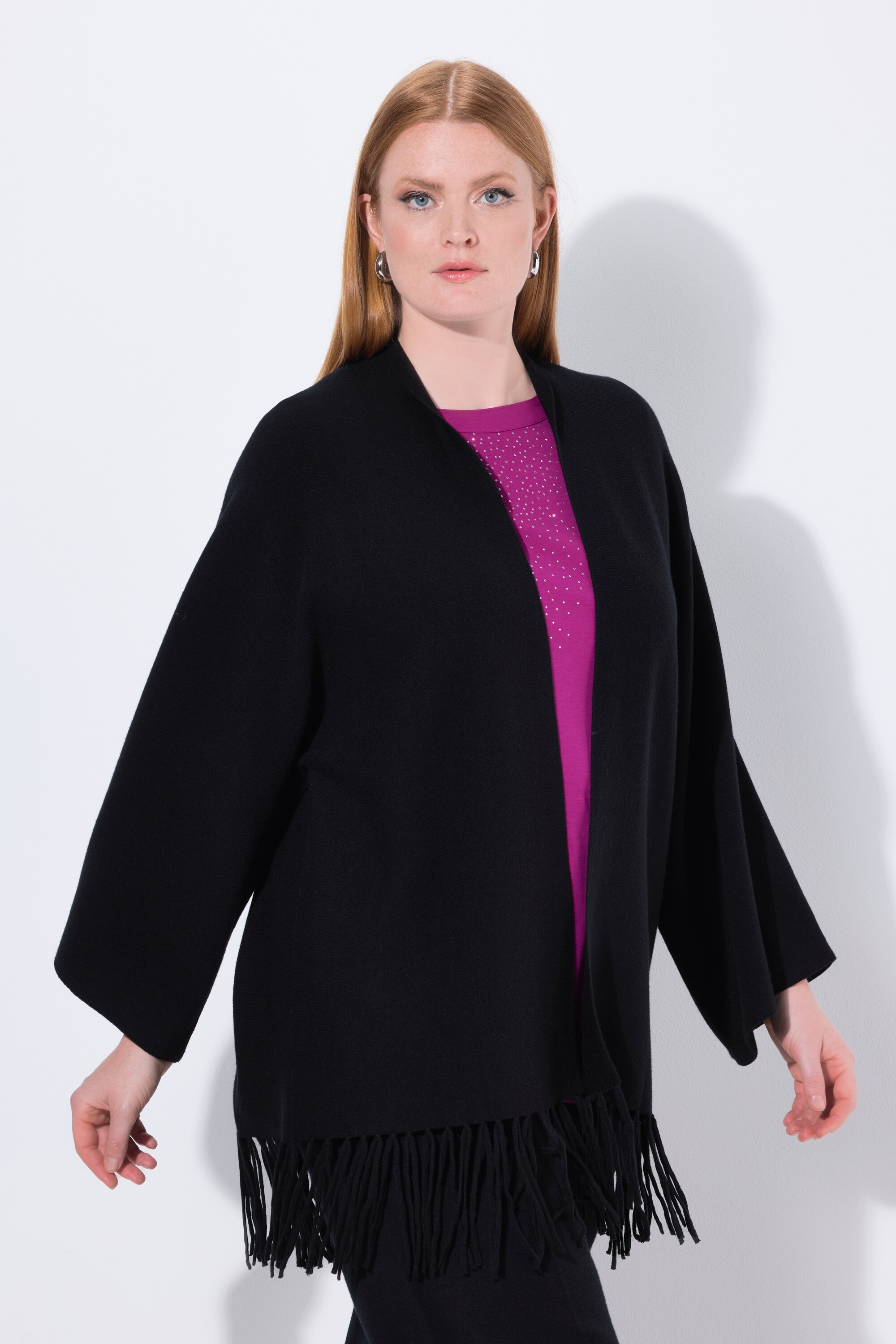 Cardigan long à manches longues, ULLA POPKEN