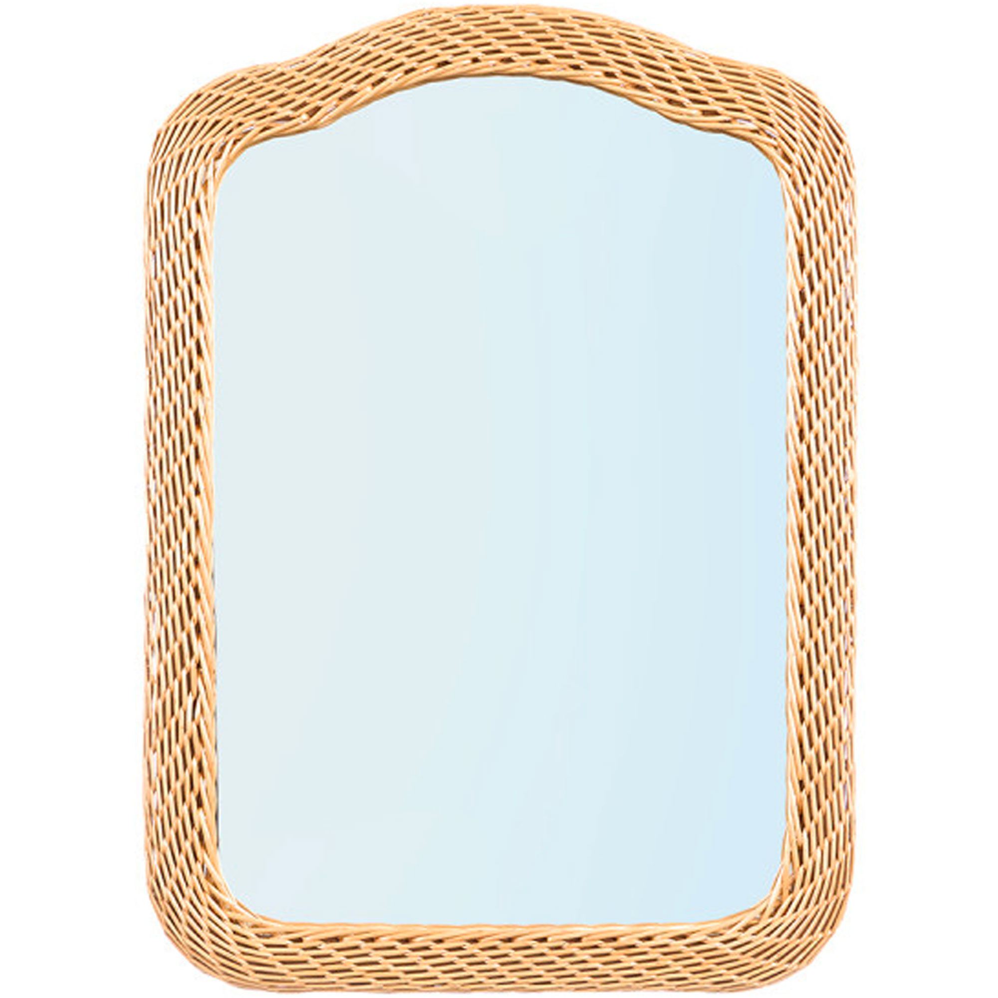 Miroir mural rotin tressé 50x70cm, WADIGA
