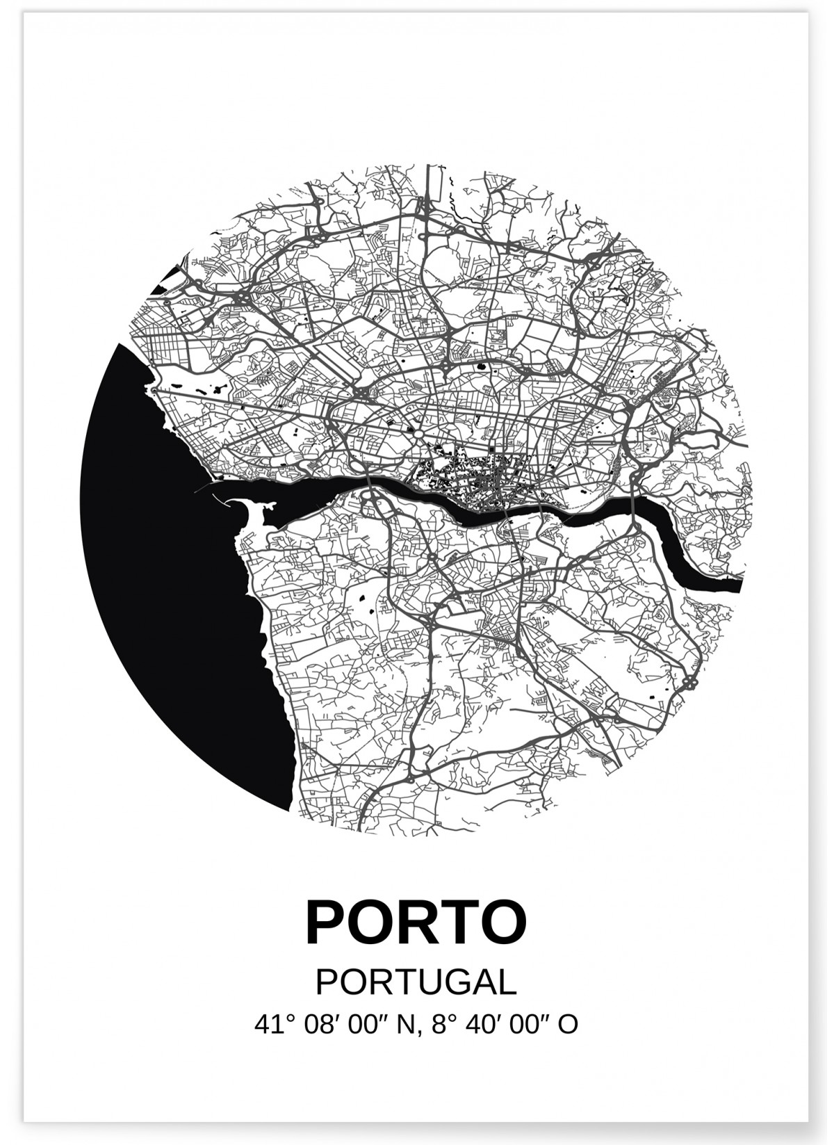 Affiche Carte Porto, L'AFFICHERIE