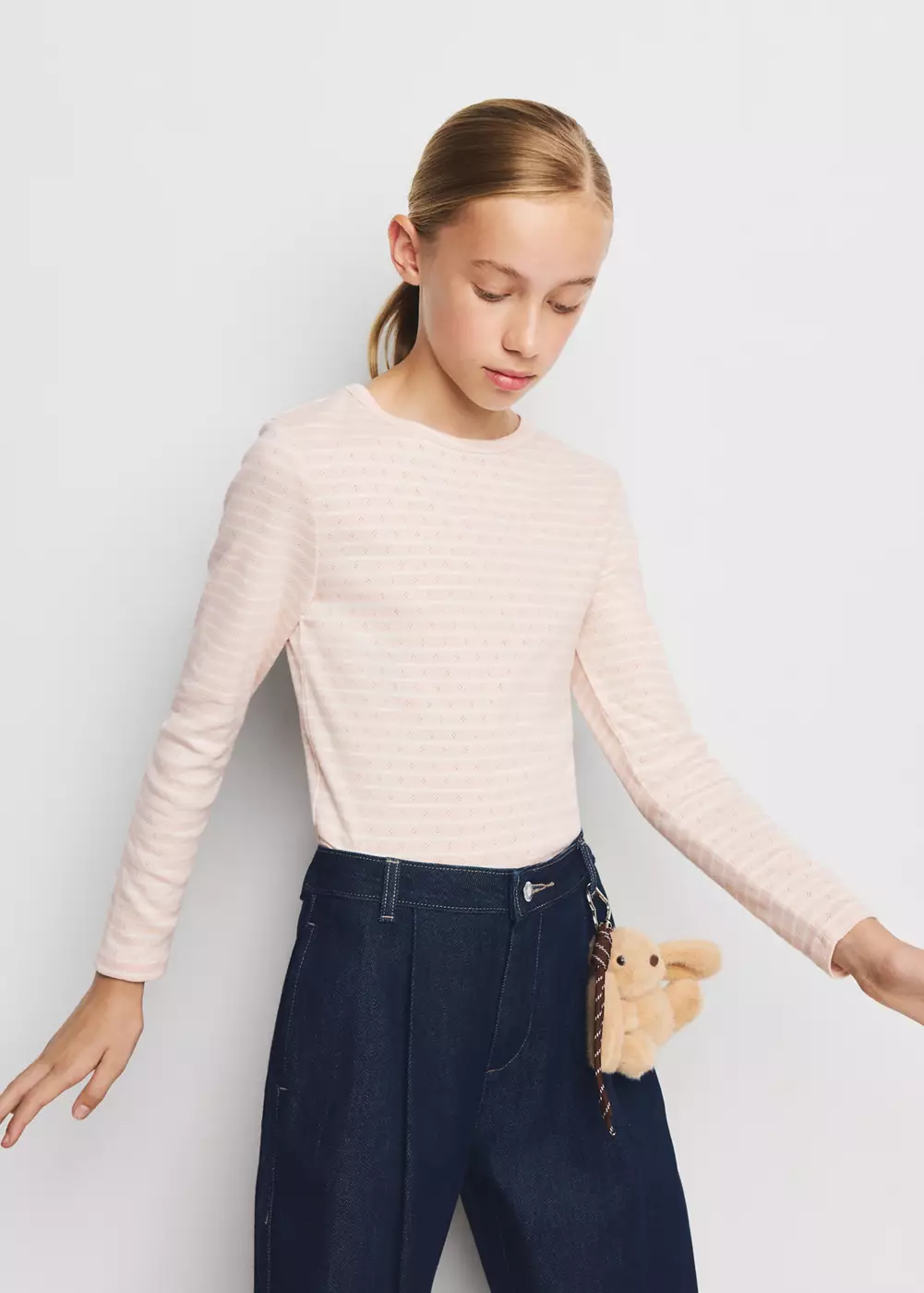 Jean large à pinces, MANGO KIDS