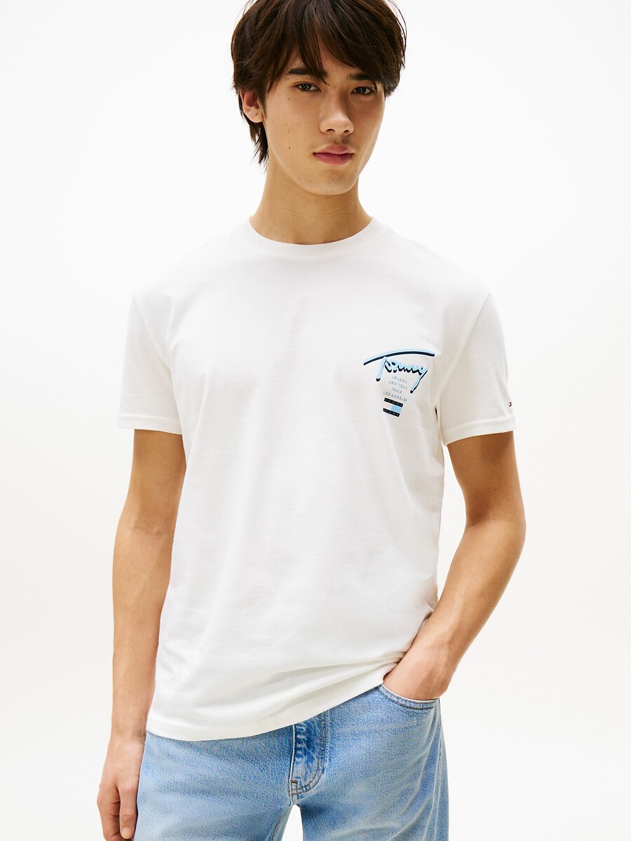 T-shirt regular signature, TOMMY JEANS