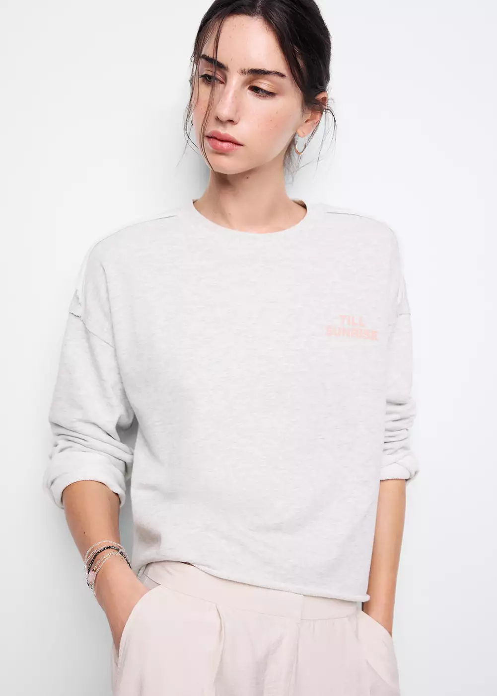 Sweat inscription imprimée, MANGO TEEN