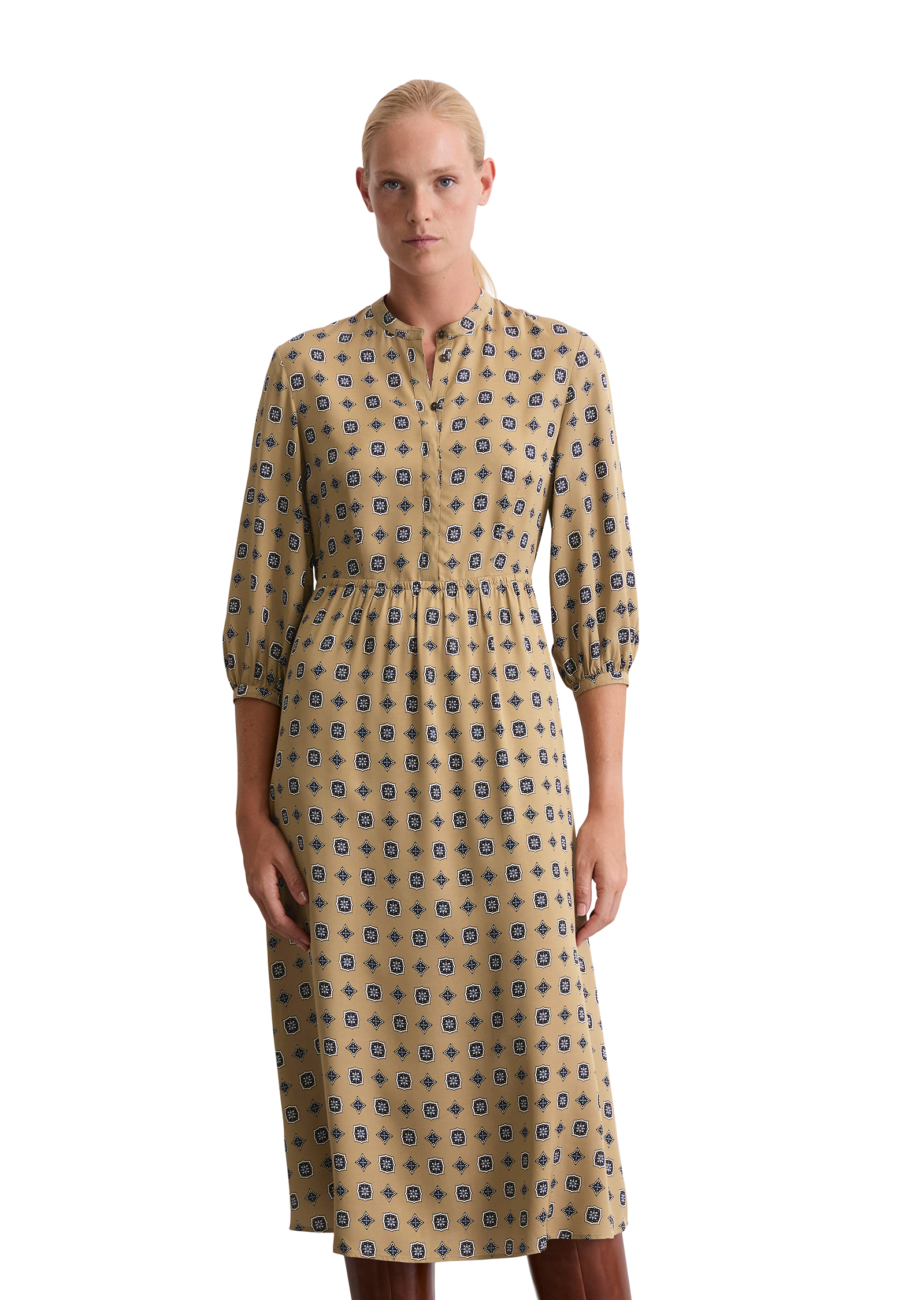 Robe shaped en sergé de viscose fluide, MARC O'POLO