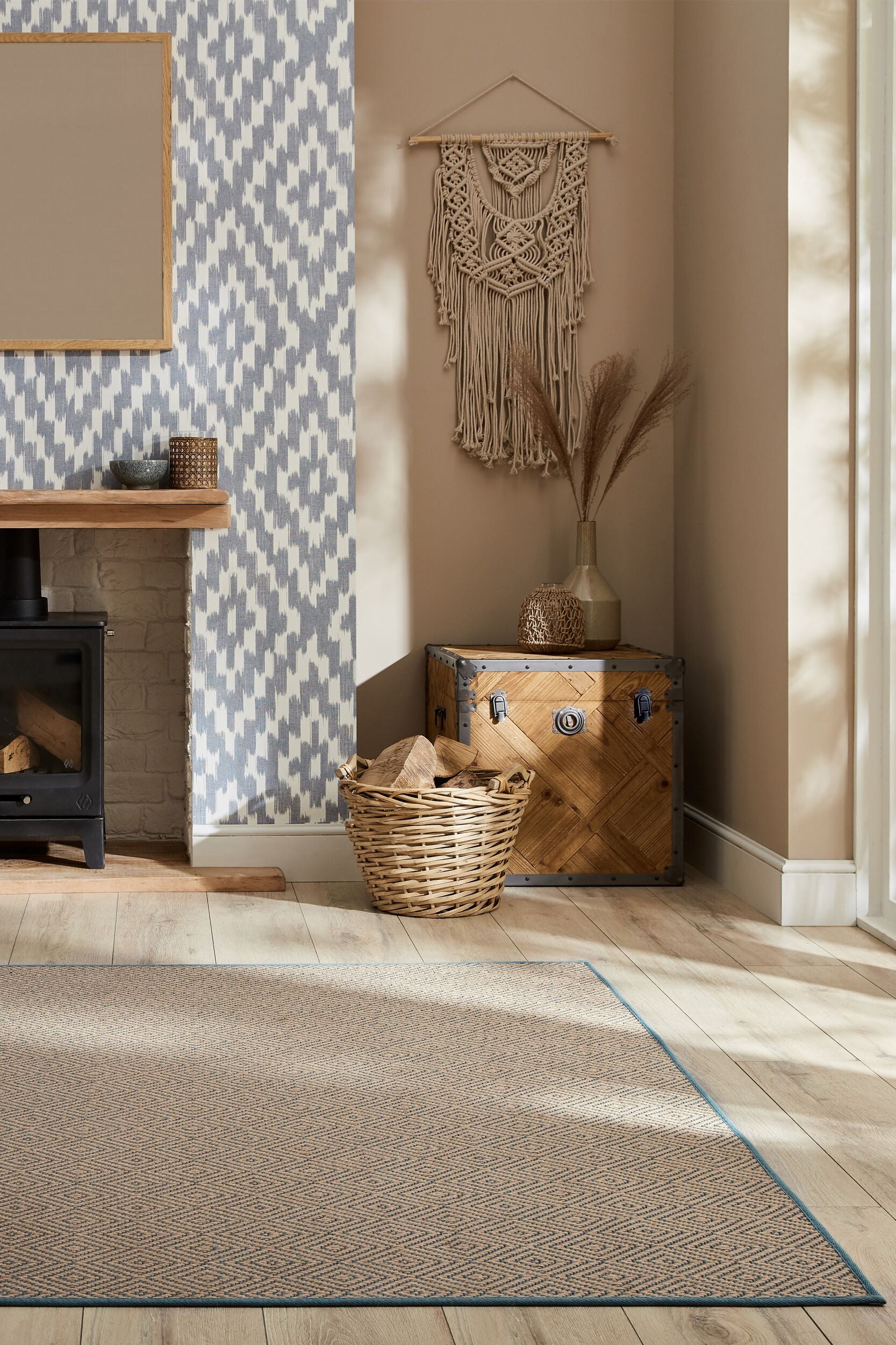 Tapis geometric en jute DIAMOND, FLAIR RUGS
