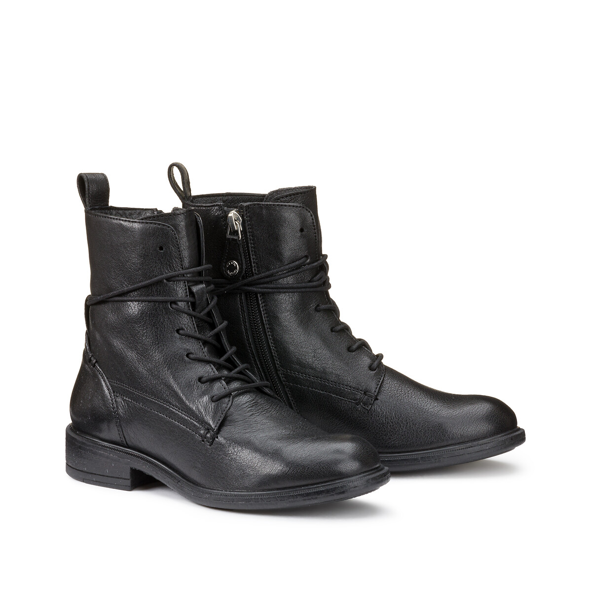 GEOX Botines transpirables de piel, con cordones Catria