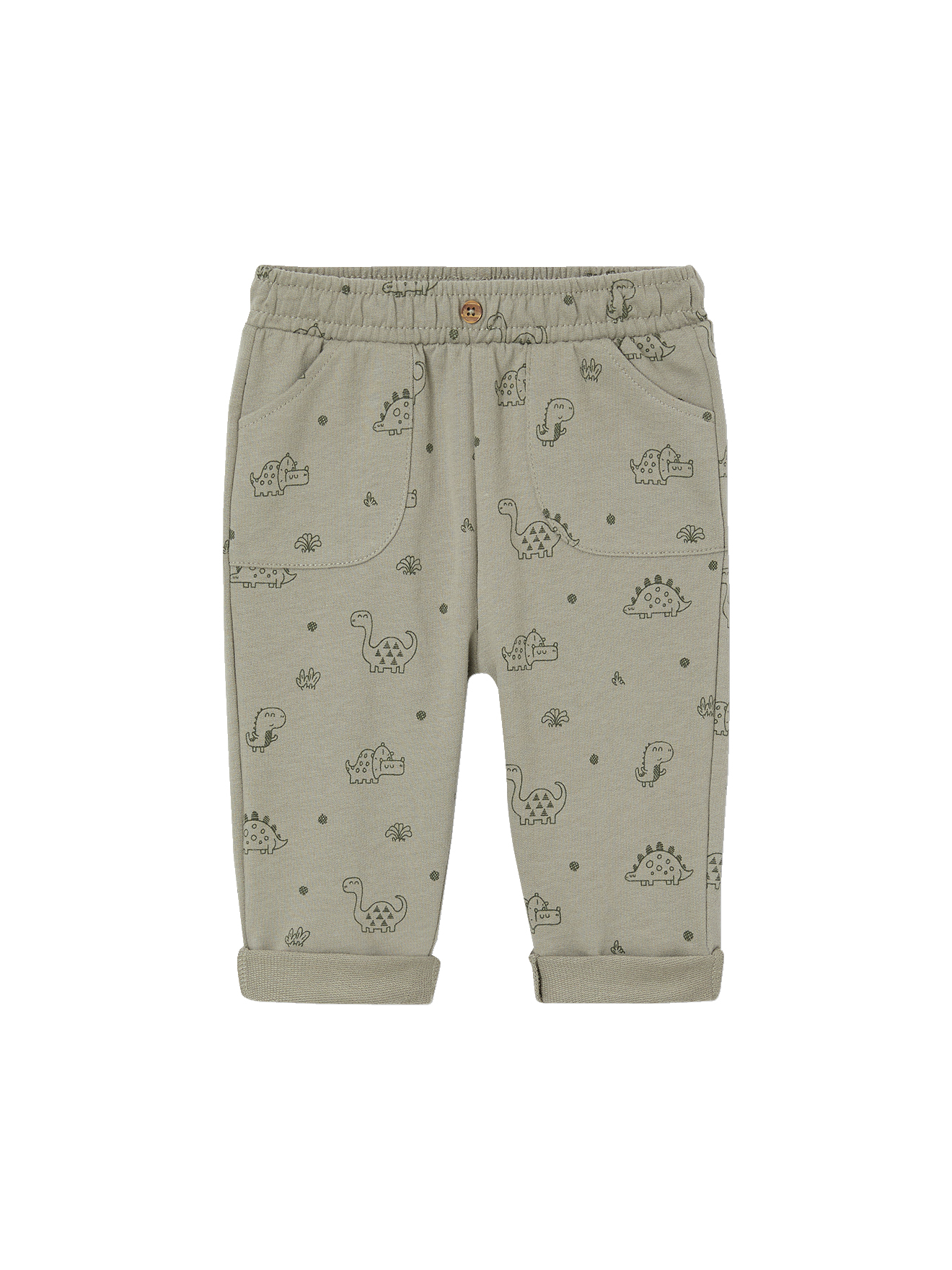 Pantalon bébé molleton imprimé, VERTBAUDET