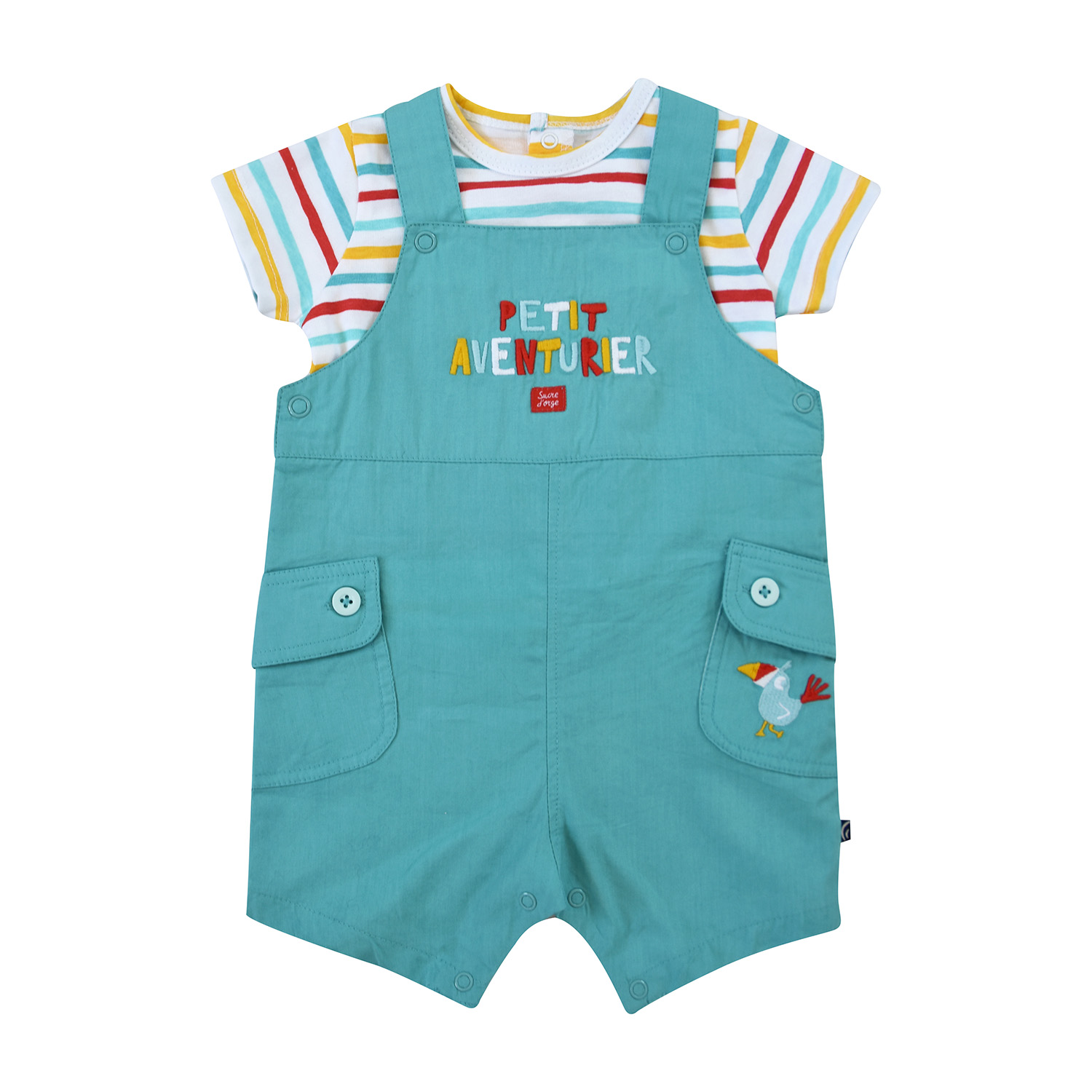 T-shirt salopette bebe ÉtÉ emigdio, SUCRE D'ORGE