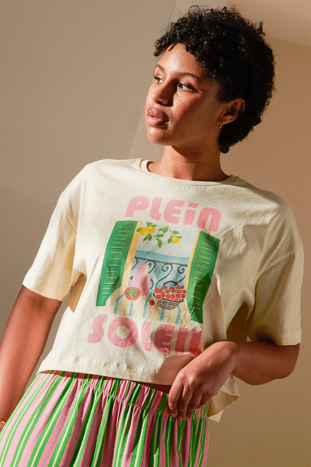 T-shirt coton imprimé, WE ARE JOLIES