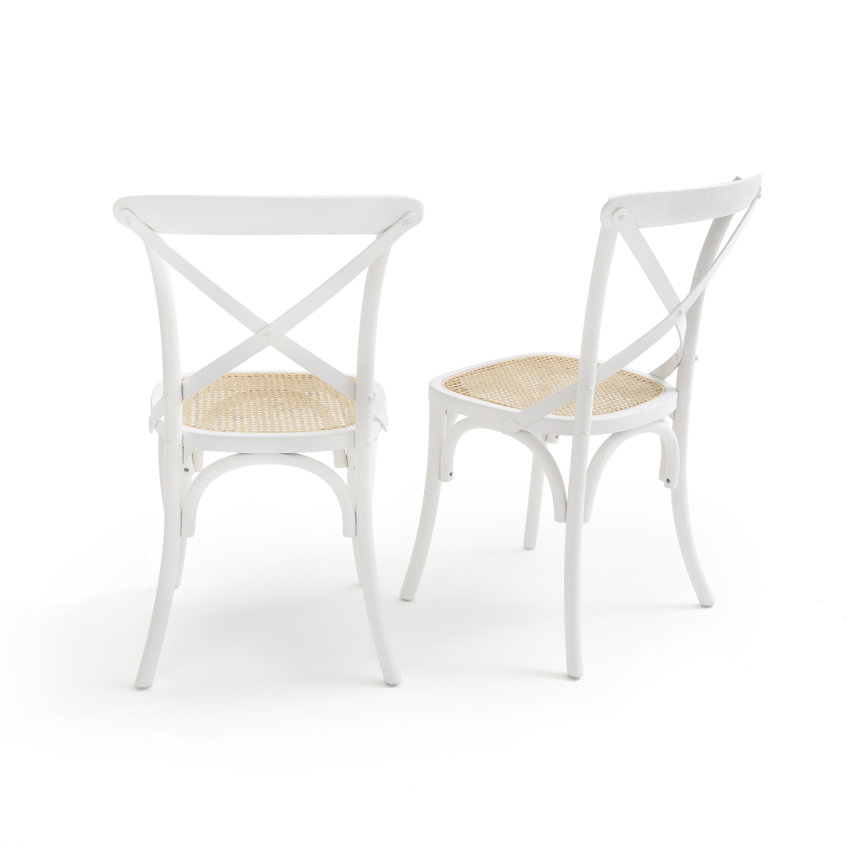 Product photograph of Set Of 2 Cedak Wood Chairs from La Redoute UK