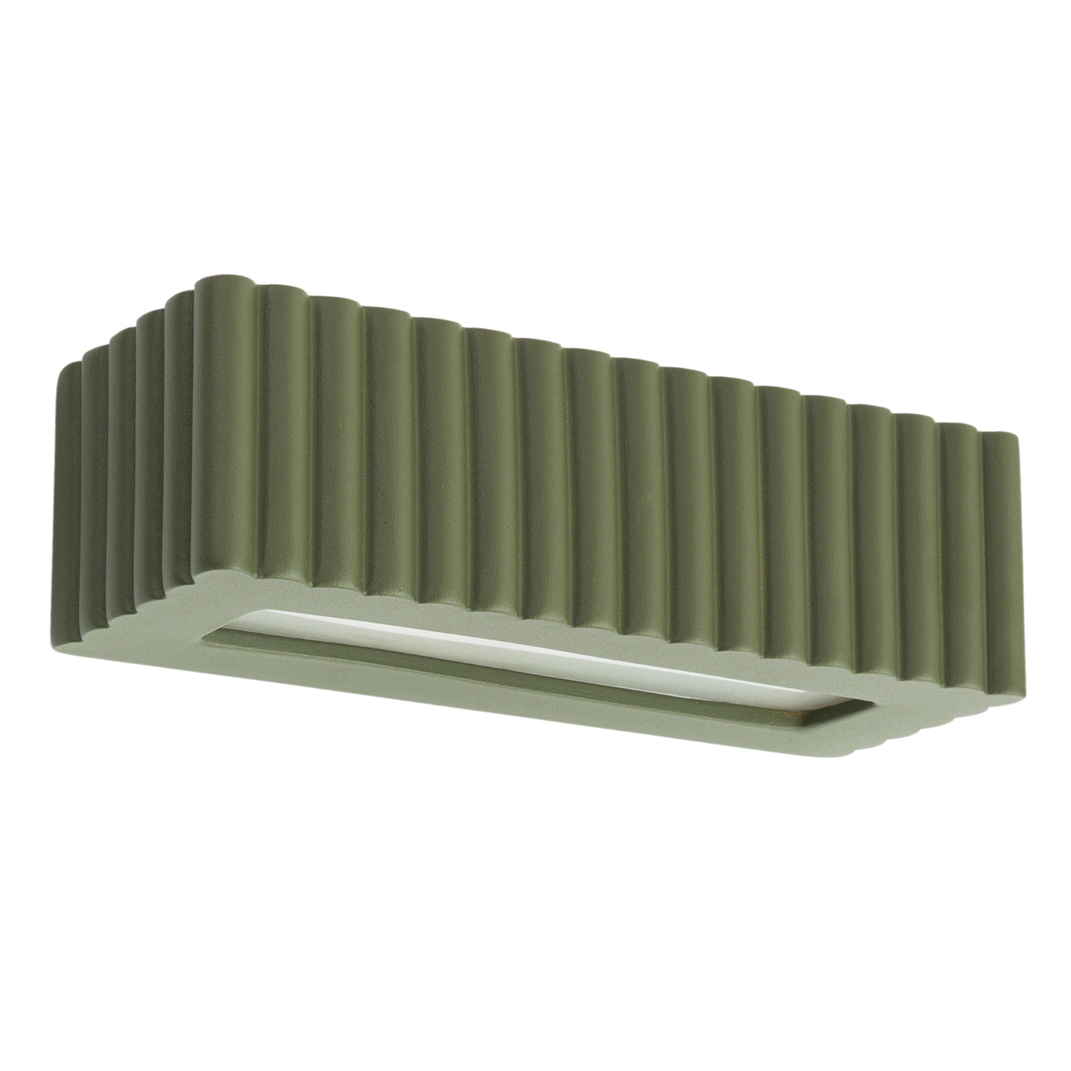 Applique murale Céramique Vert Olive E27 1 Rigata, EDEN