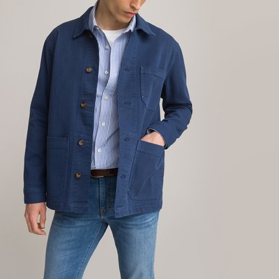 Cotton Straight Fit Jacket LA REDOUTE COLLECTIONS