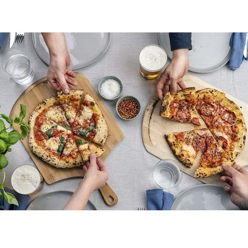 Pelle à pizza professionnelle en bois 53 x 45 cm