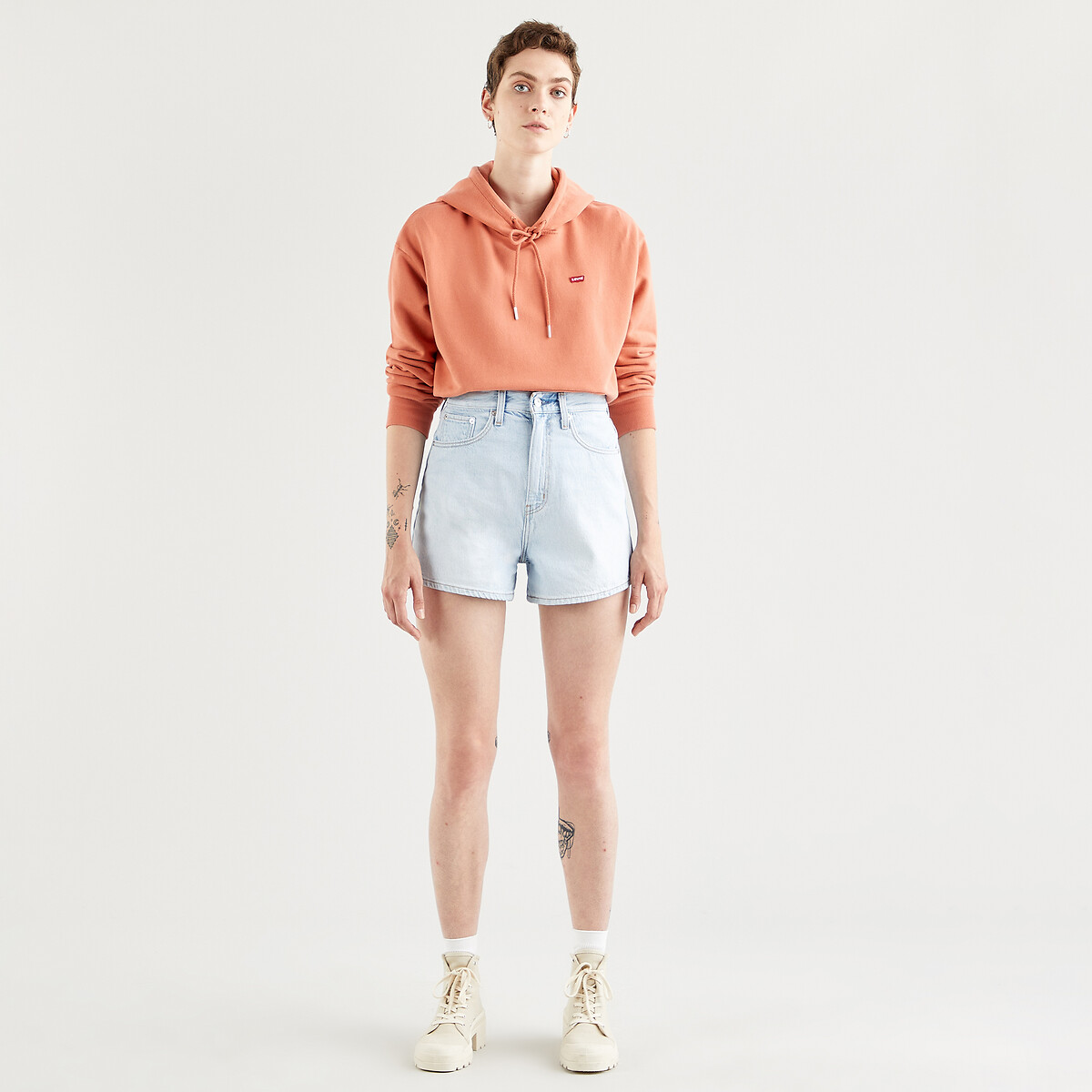 Levi's super high waist loose denim shorts clearance