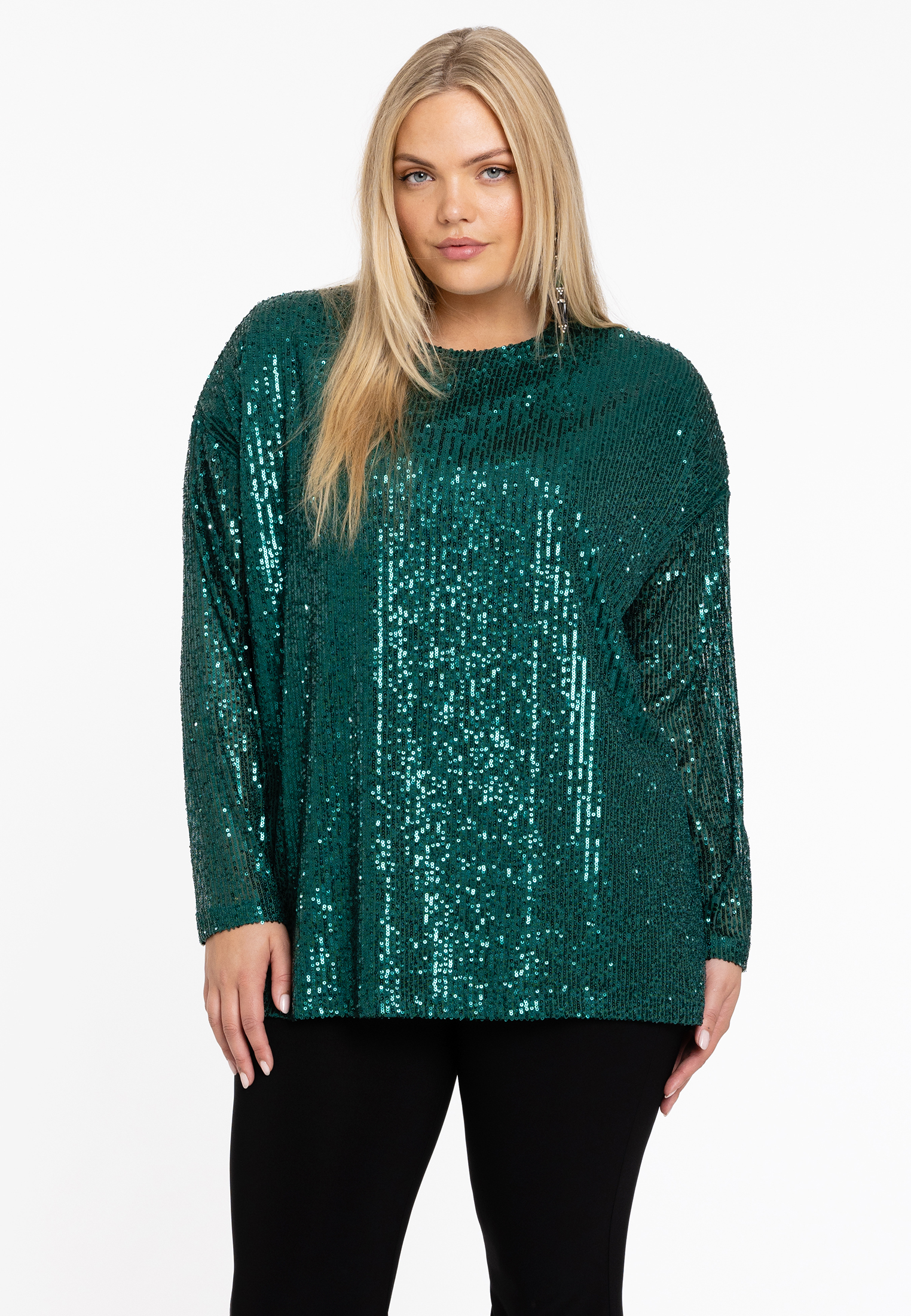 T-shirt ornementée à sequins, YOEK