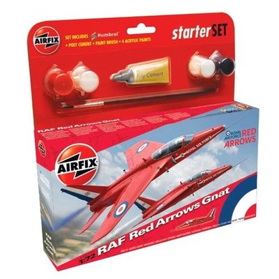 Maquette avion : Starter Set : Red Arrow Gnat AIRFIX