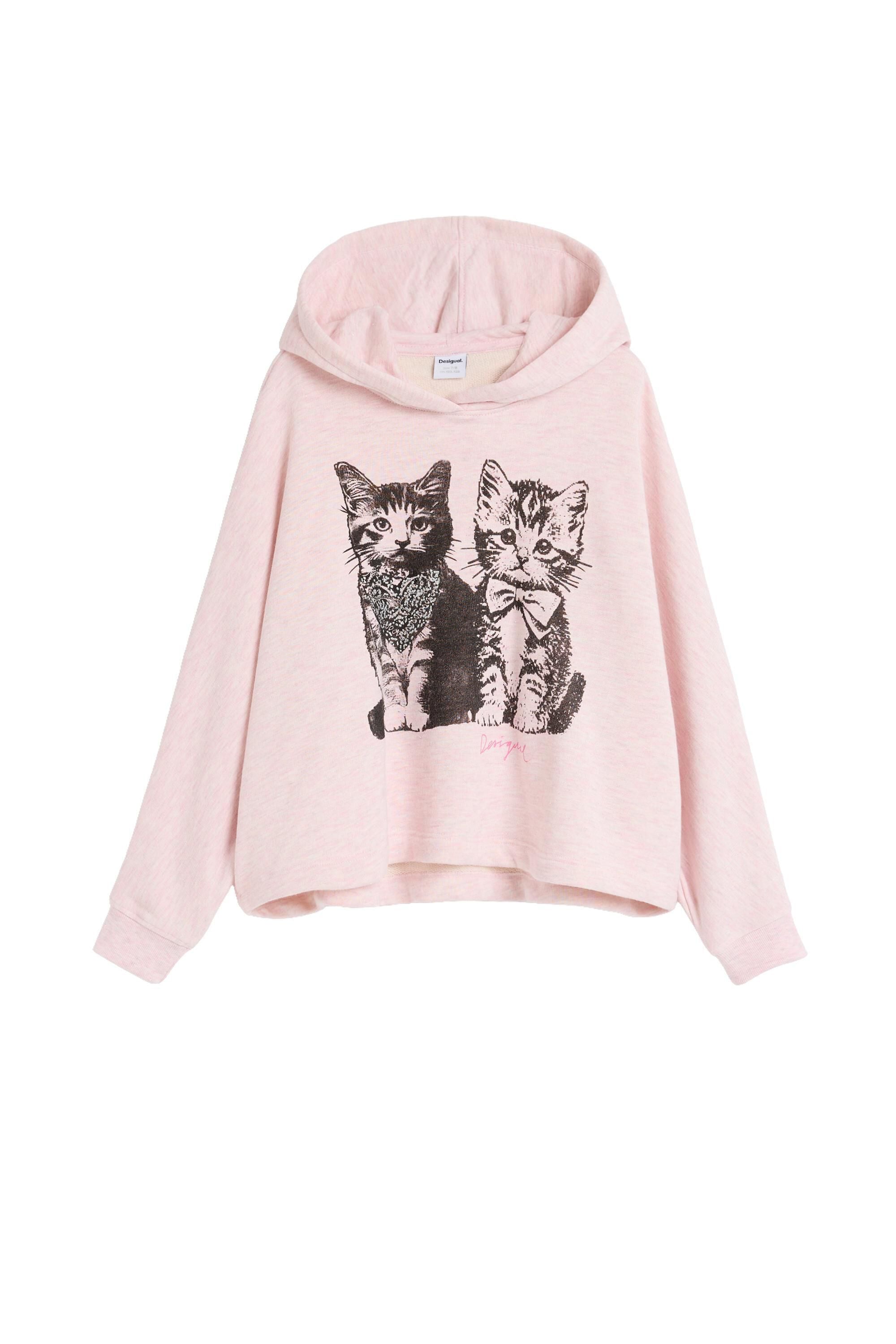 Sweat à capuche chats, DESIGUAL