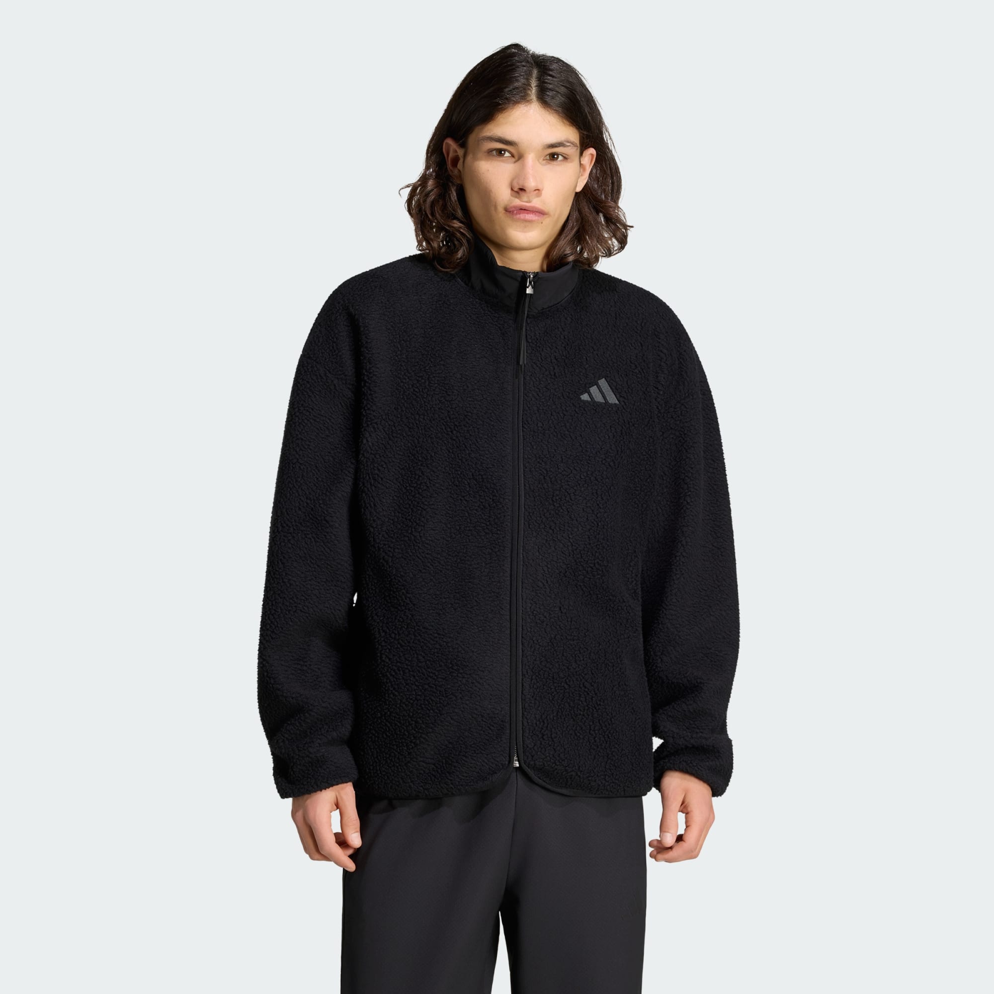 Veste Zip Intégral Molleton À Poils Longs 3 Bandes City Tech, ADIDAS SPORTSWEAR