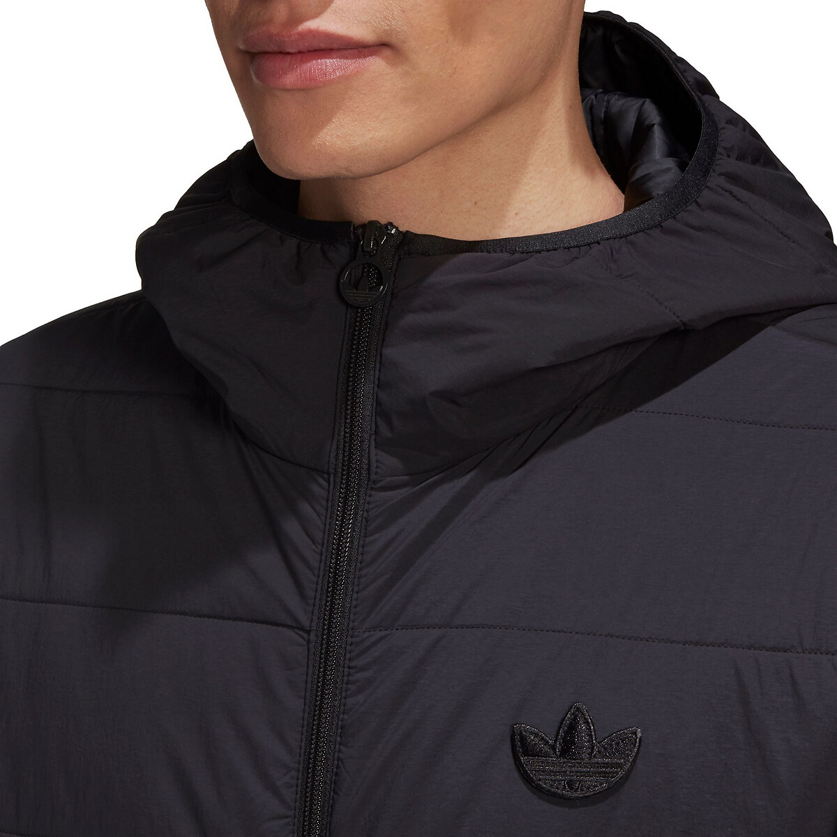 adidas 3 stripe puffer jacket