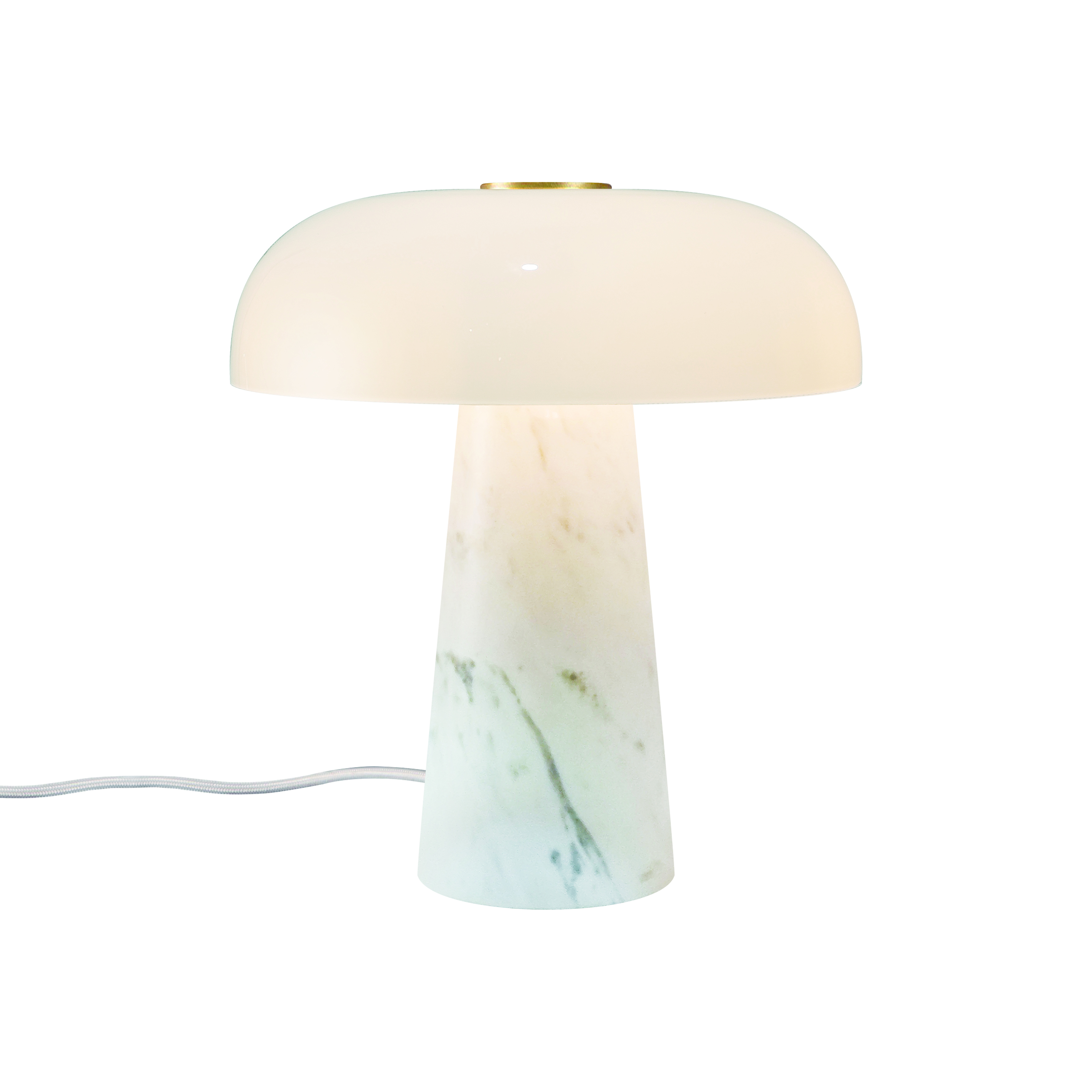 Lampe à poser mini forme champignon en marbre et verre, GLOSSY, DESIGN FOR THE PEOPLE