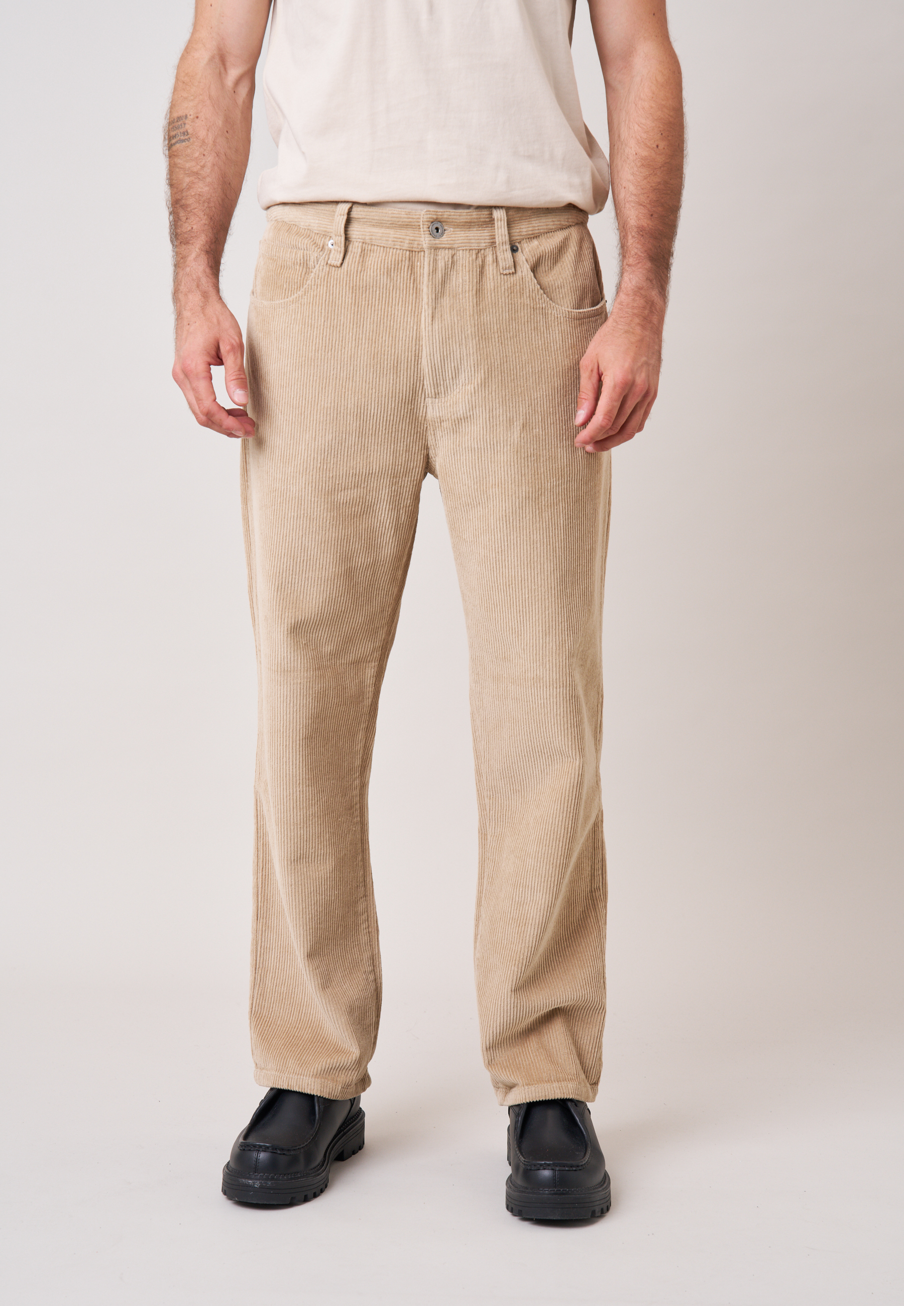 Pantalon regular homme en velours côtelé 100% coton GUIBS, DEELUXE