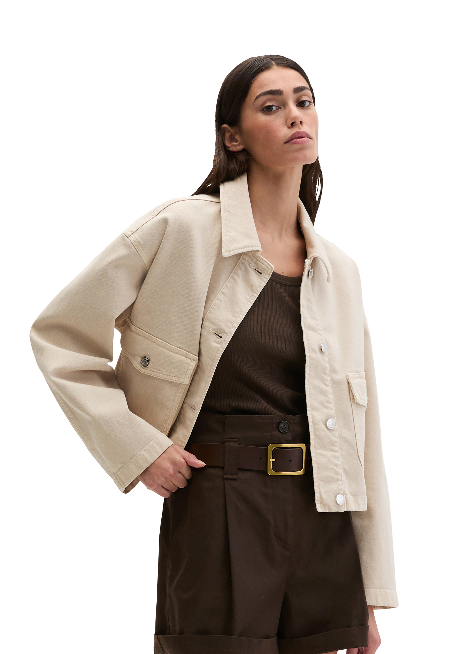 Veste relaxed en coton garment dyed, MARC O'POLO