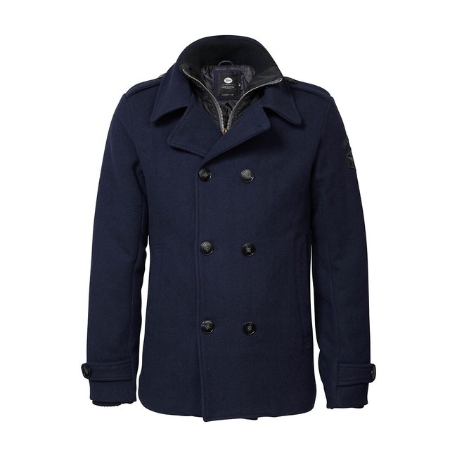 Double-breasted pea coat Petrol Industries | La Redoute