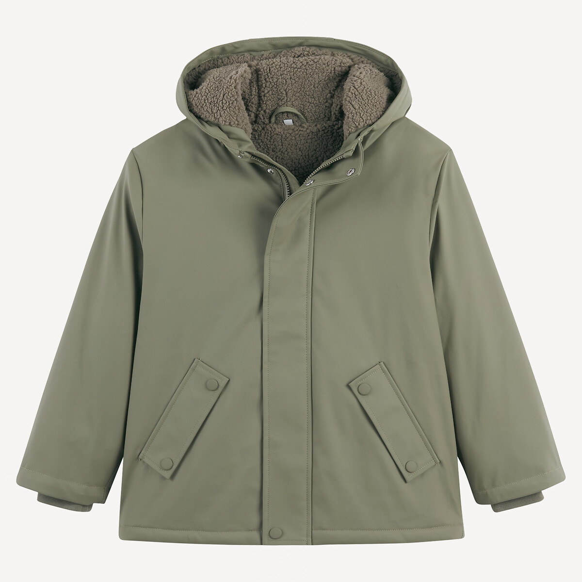 Coupe-vent doublé sherpa à capuche