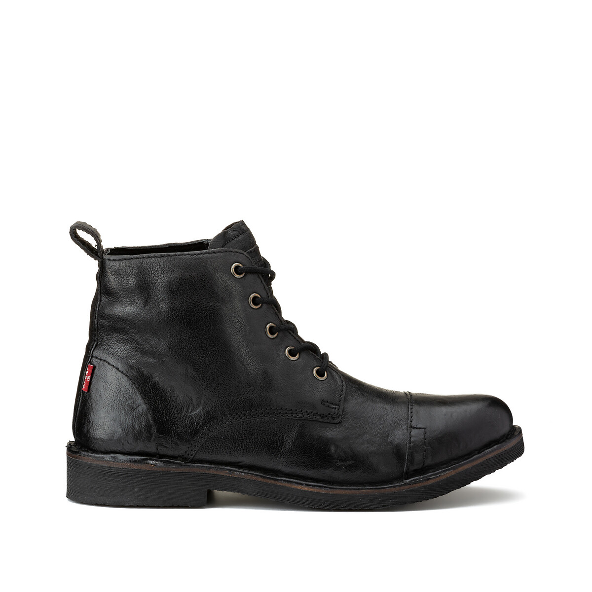 levi's track boots black