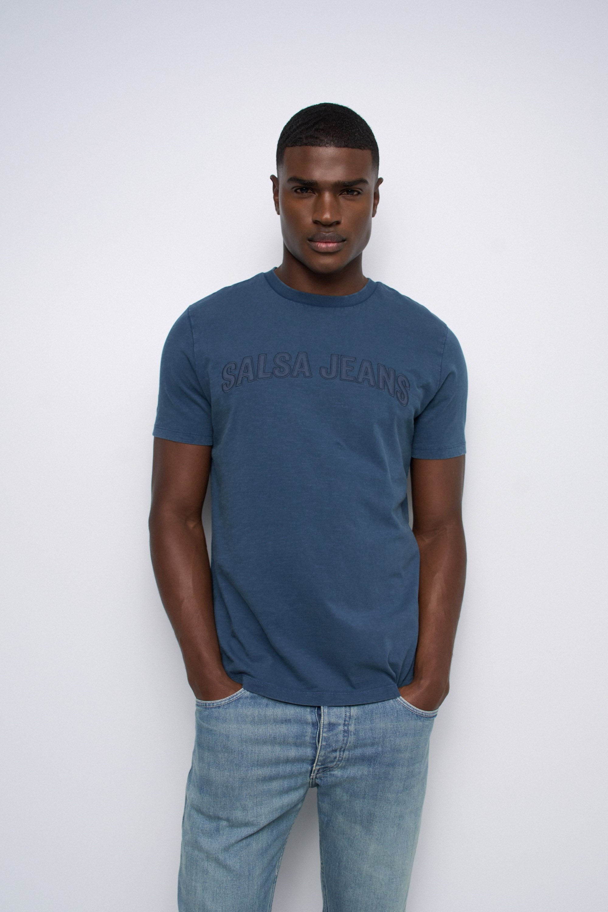 T-SHIRT AVEC BRANDING, SALSA JEANS