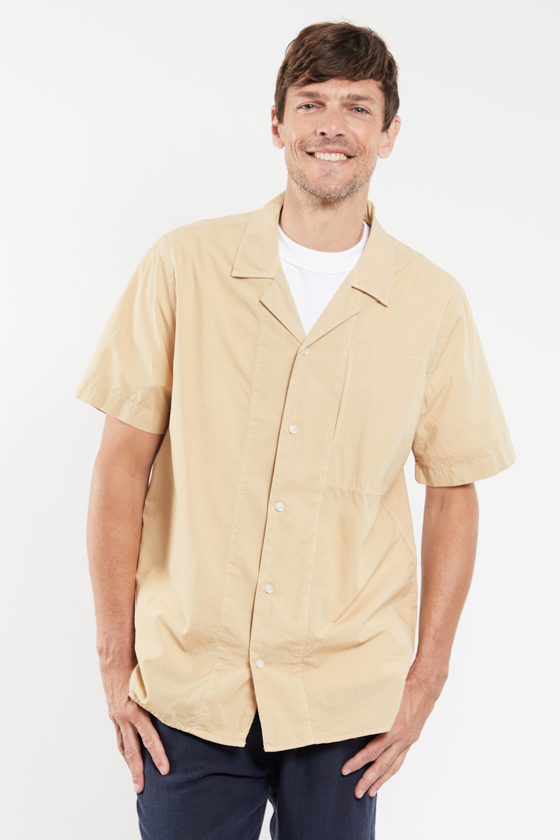 Chemise manches courtes en coton, ARMOR-LUX
