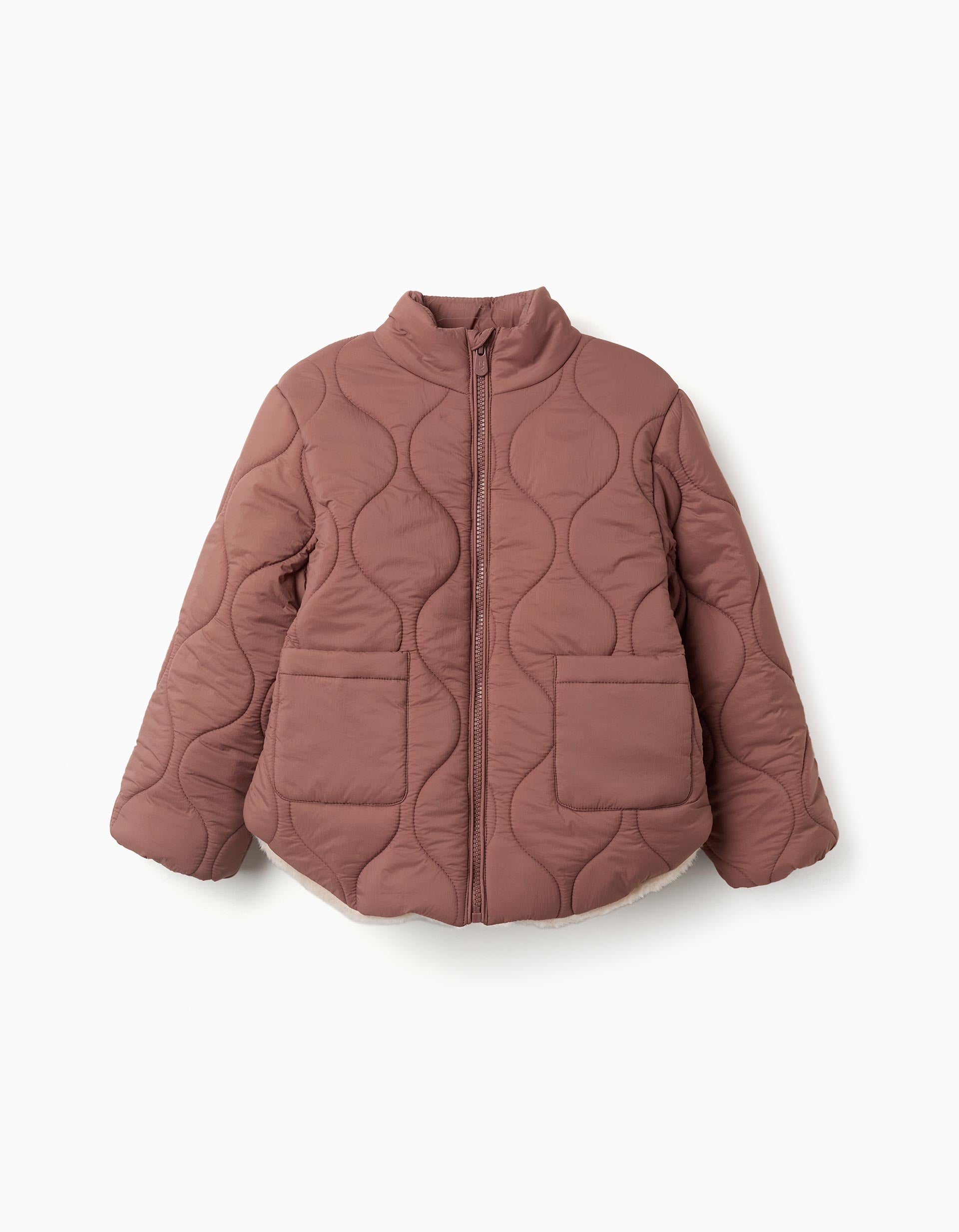 Doudoune avec doublure en peluche douce synthétique, ZIPPY
