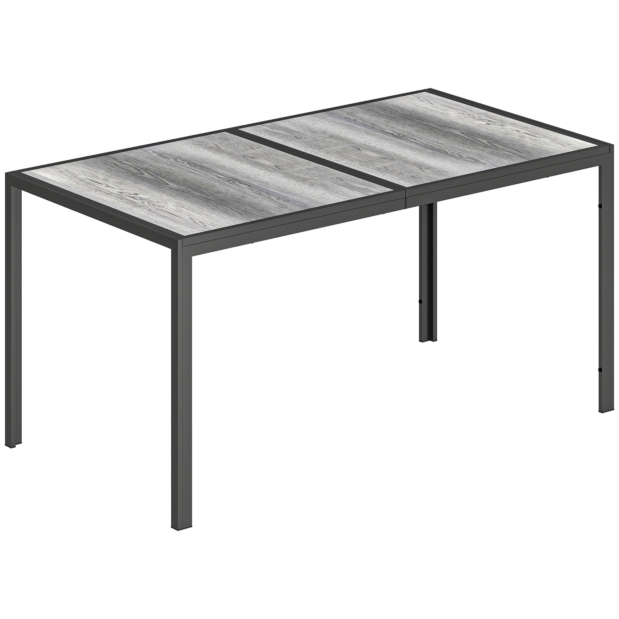 Table de jardin Acier galvanisé Gris, OUTSUNNY