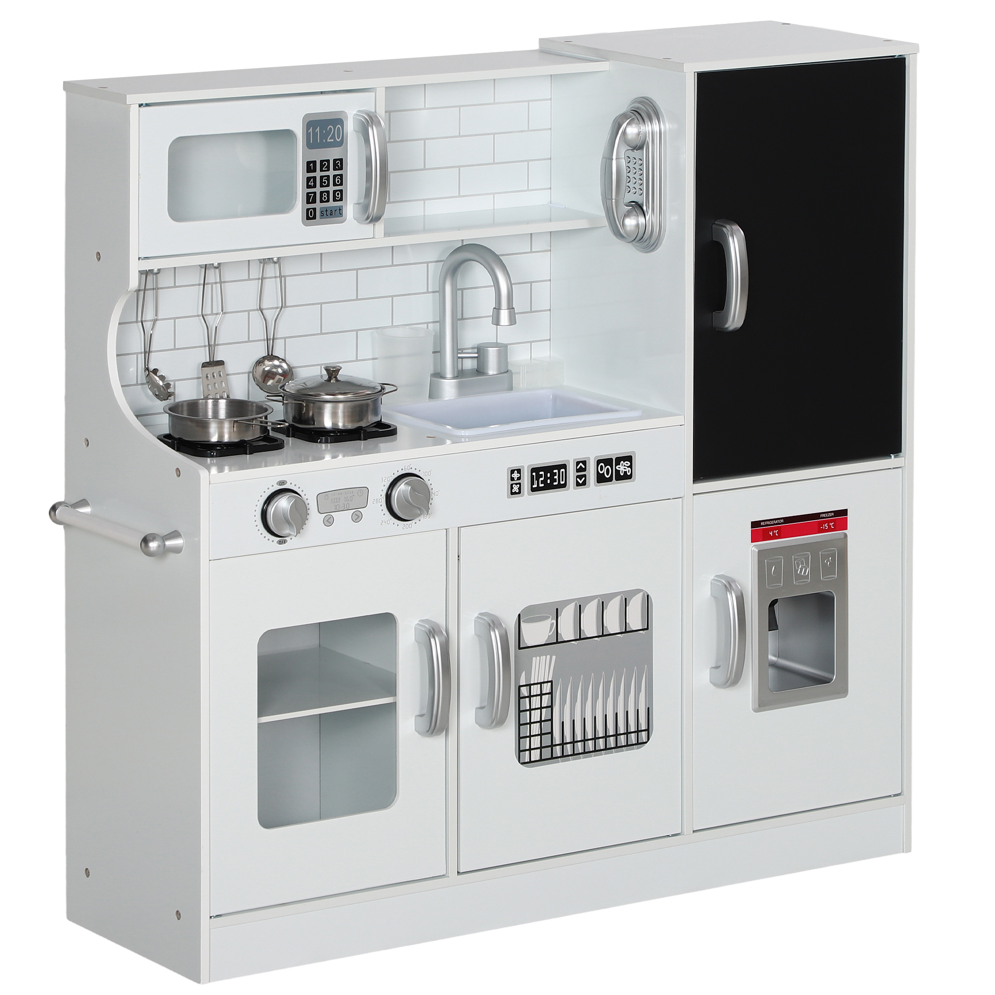 Ensemble de cuisine pour enfants MDF Blanc, AIYAPLAY